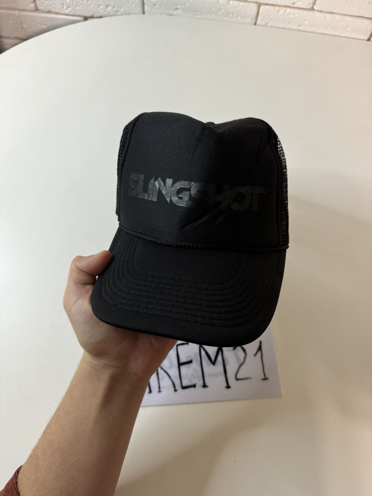 Vintage Slingshot cap hat Size ONE SIZE - 2 Thumbnail