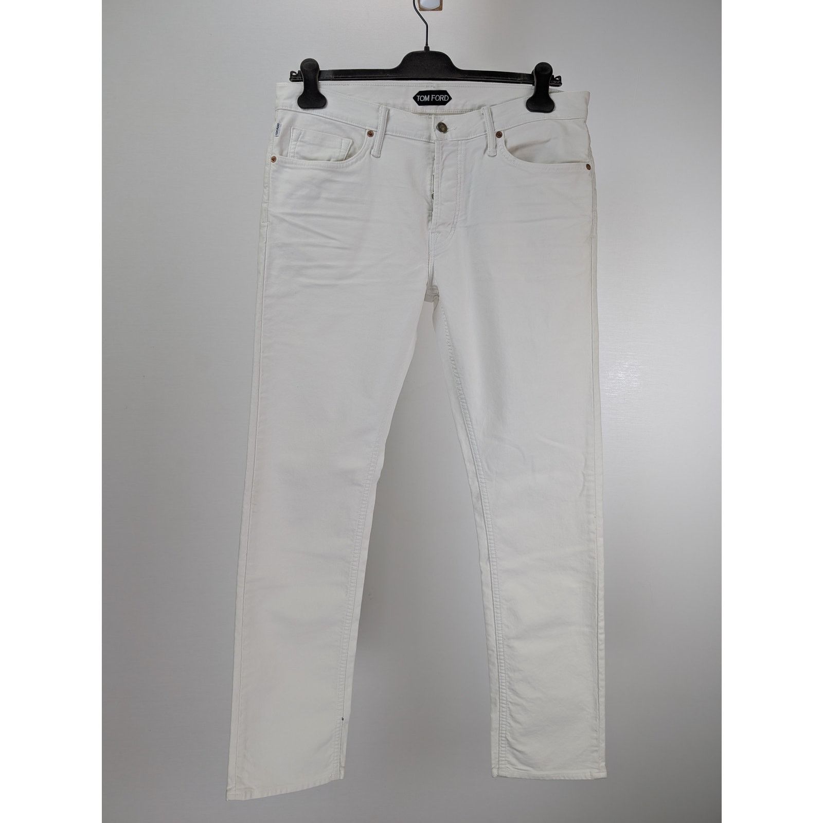 Tom Ford o1rshd1 Denim Straight Jean in White Size US 36 / EU 52 - 2 Thumbnail