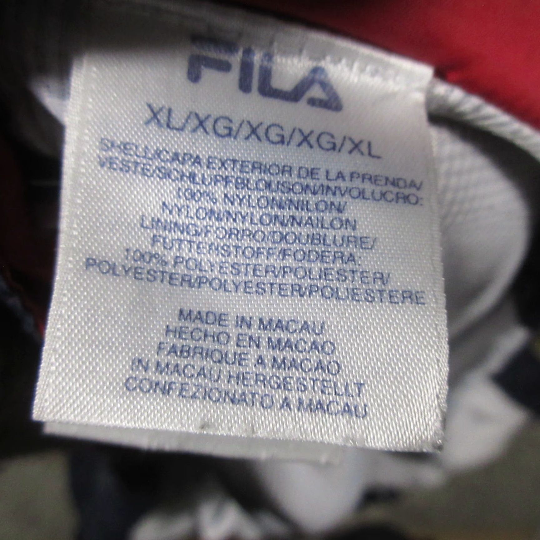 Fila VINTAGE FILA Windbreaker Jacket Mens XL Red White Blue Lined Streetwear Size US XL / EU 56 / 4 - 5 Thumbnail