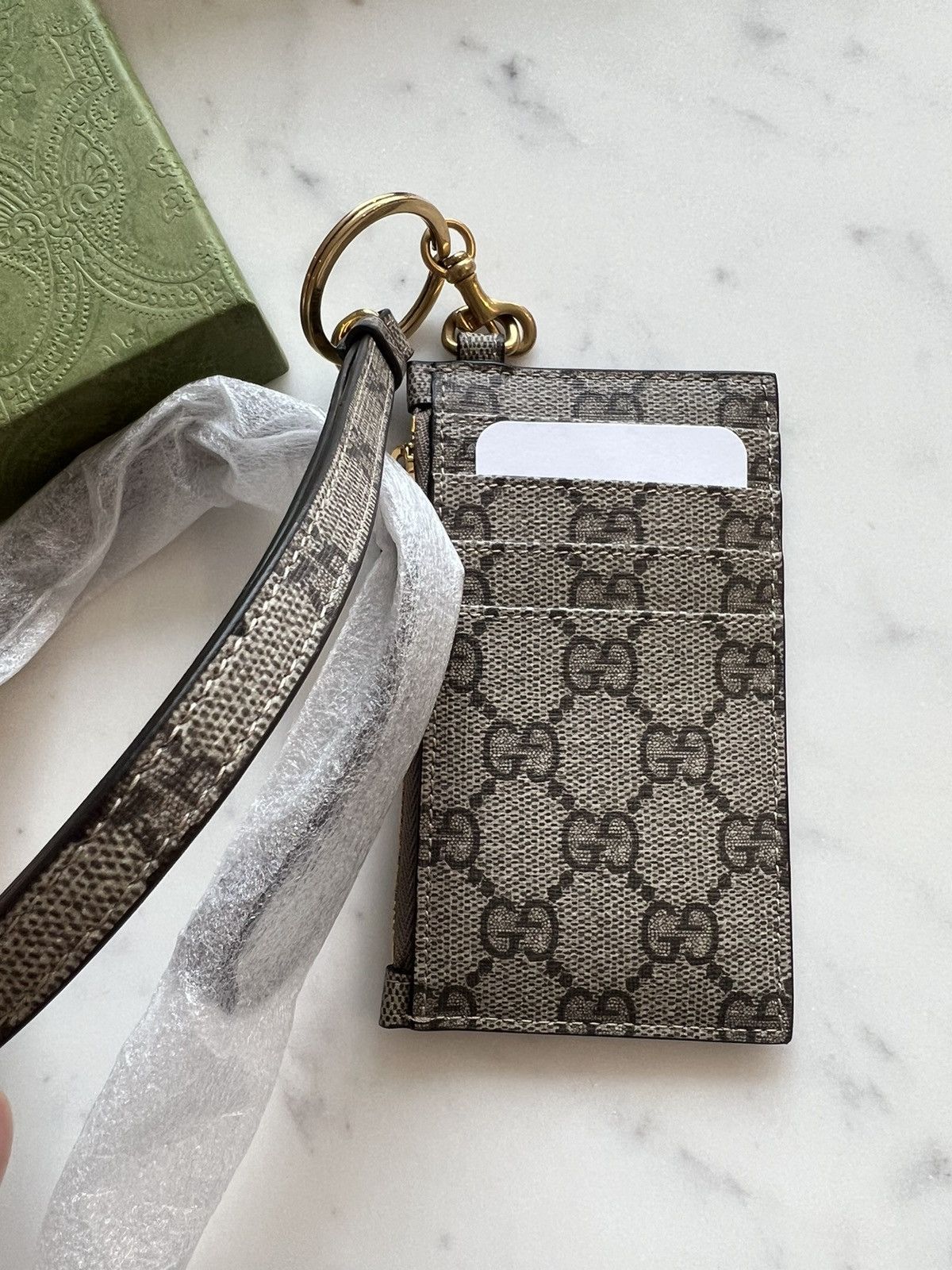 Balenciaga × Gucci Gucci x Balenciaga The Hacker Project Card Case with Strap Size ONE SIZE - 4 Thumbnail