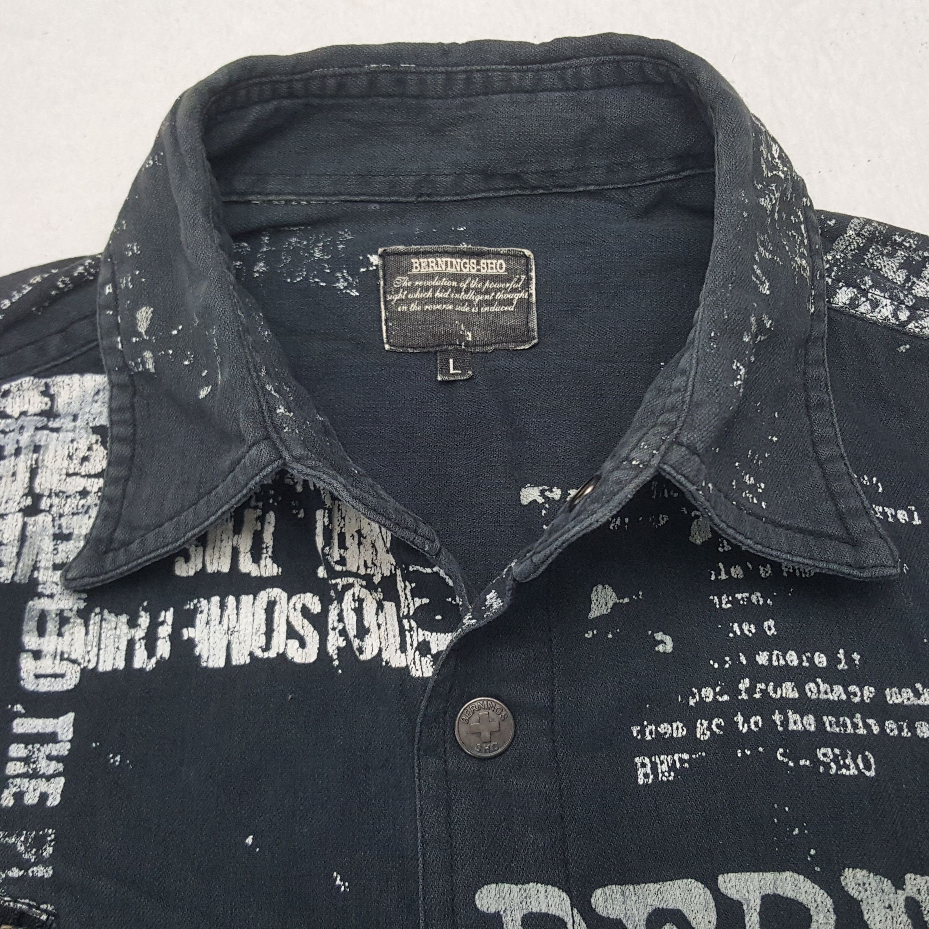 Japanese Brand × Vintage Vintage Bernings Sho Japanese Brand Shirt Jacket C286N16 Size US S / EU 44-46 / 1 - 4 Thumbnail