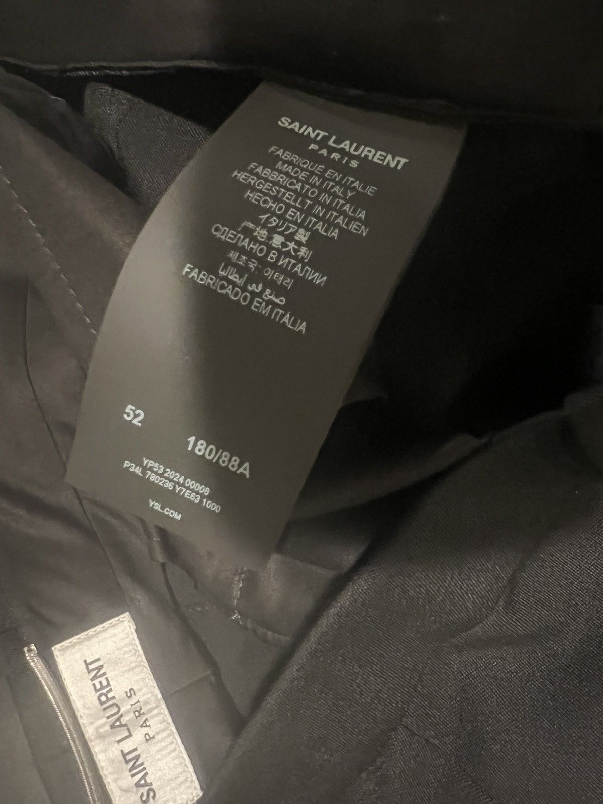 Saint Laurent Paris Saint Laurent mens dress pants. 52/36 $1550 Size 52R - 8 Thumbnail