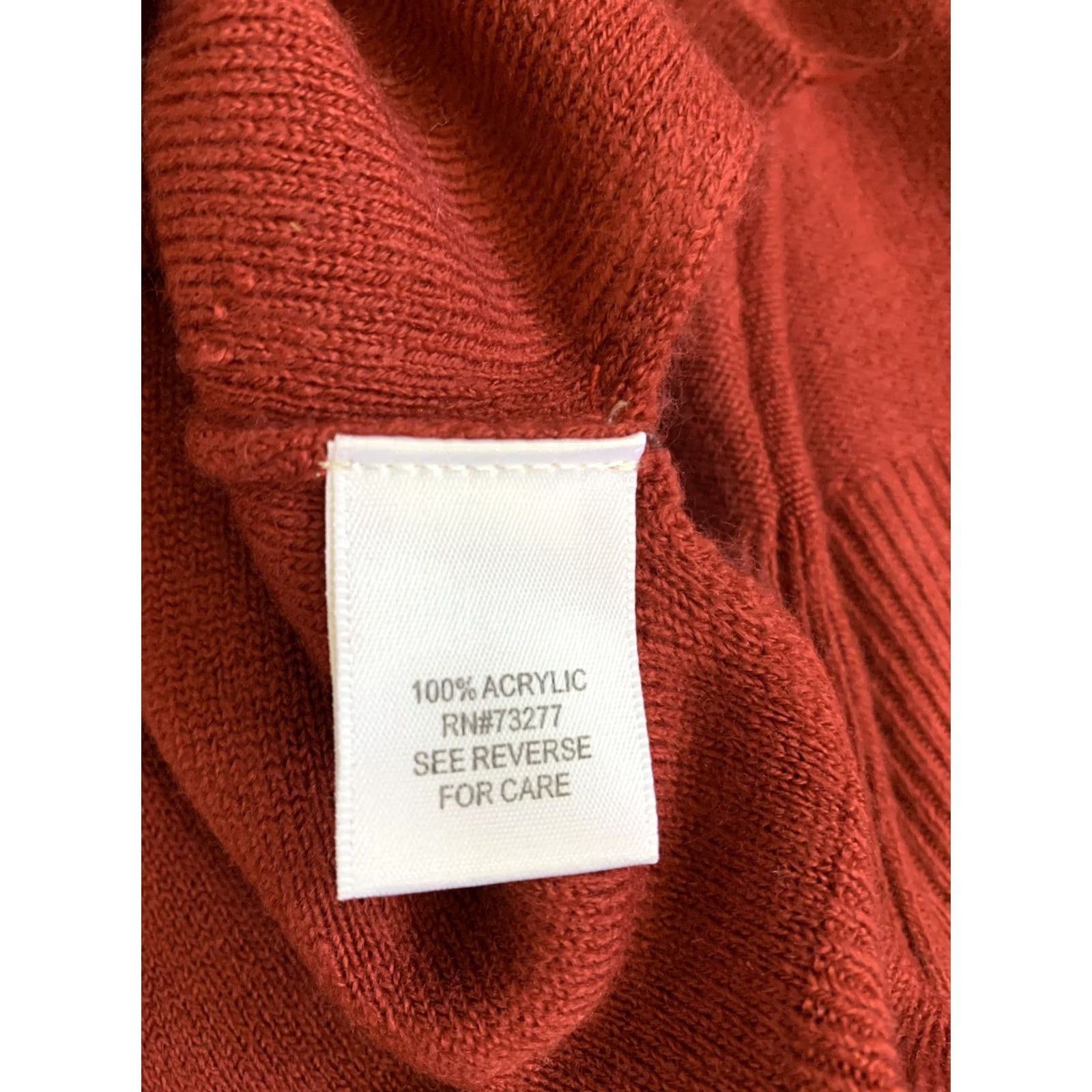 Apt. 9 Apt 9 Womens Tunic Sweater Round Neck Burgundy Studded 1X Long Sleeve Lightweight Knit Pullover Women Winter Style Mens Womens Girls Size XL / US 12-14 / IT 48-50 - 5 Thumbnail