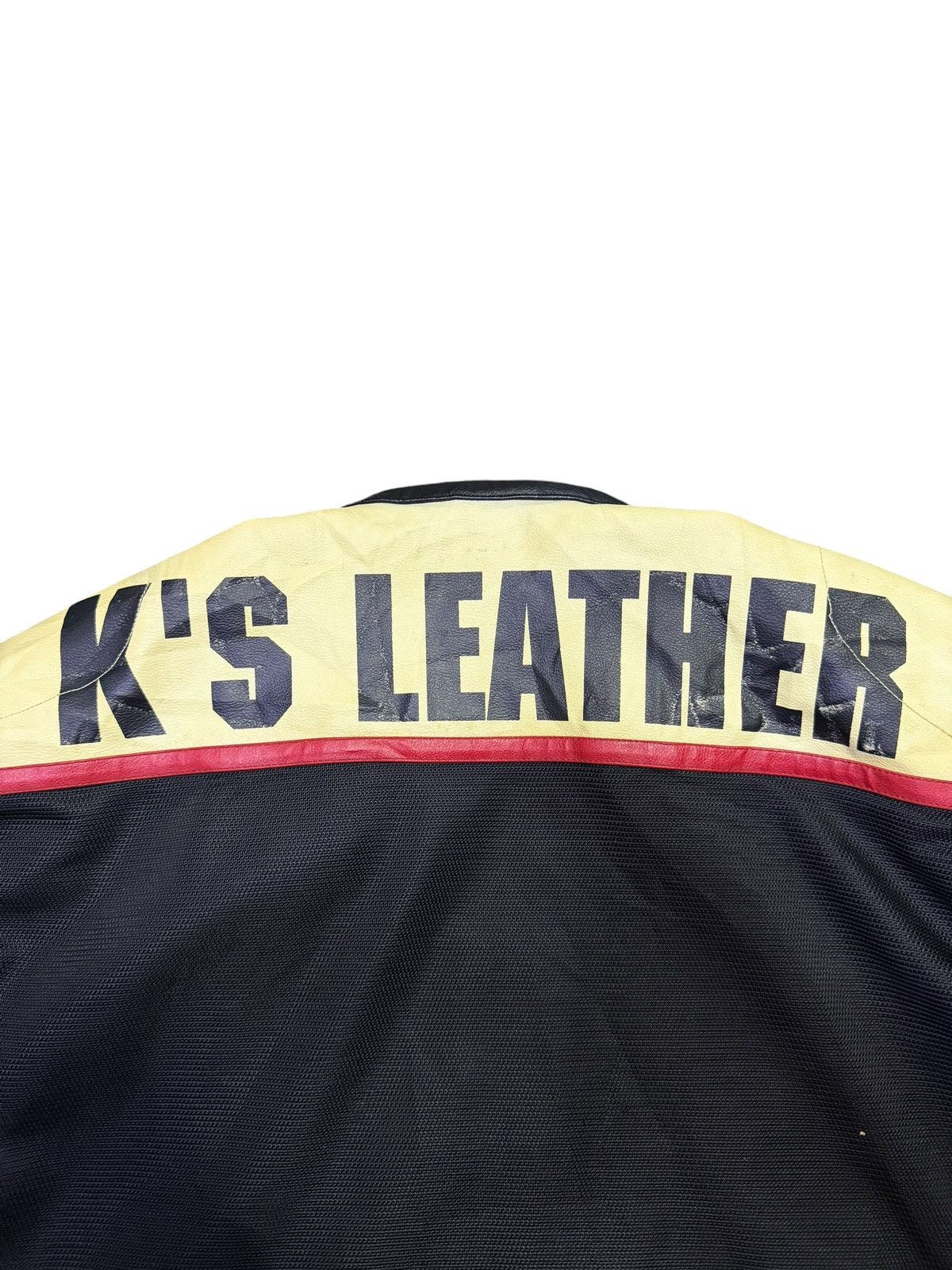 Kadoya Kadoya Black Horse Racing Team Half Leather Biker Jacket Size US L / EU 52-54 / 3 - 13 Thumbnail