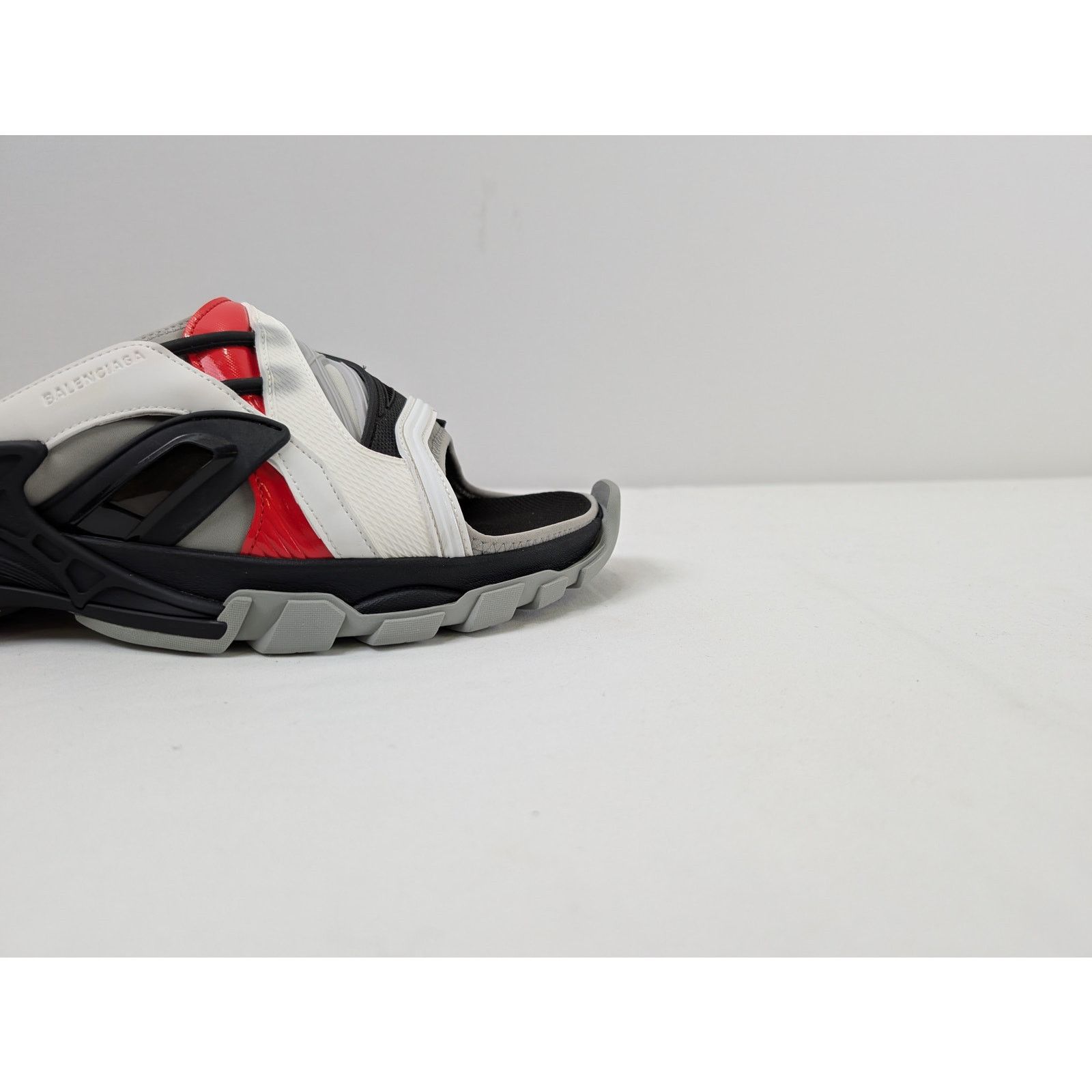 Balenciaga o1rshd1 Trcl Slide Slipper in Black/Grey/Red Size US 13 / EU 46 - 3 Thumbnail