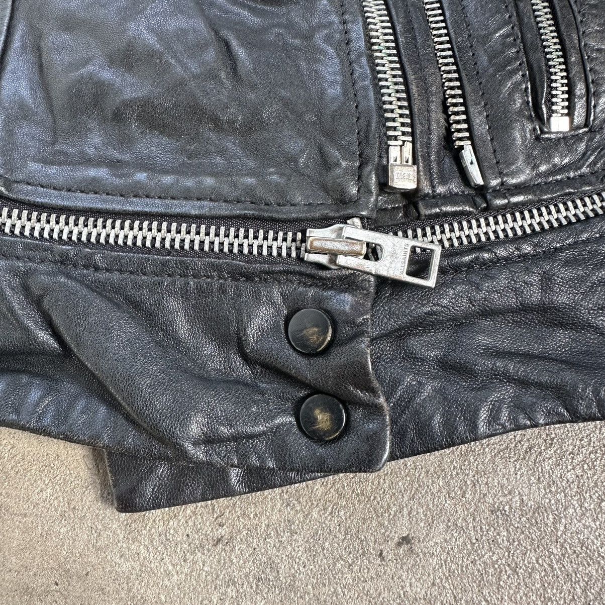 Allsaints Vintage AllSaints Leather Jacket Biker very Rare Women Size S / US 4 / IT 40 - 11 Thumbnail