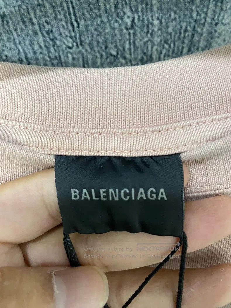Balenciaga Balenciaga Letter Print Round Neck Short Sleeve T-Shirt Size S / US 4 / IT 40 - 4 Thumbnail