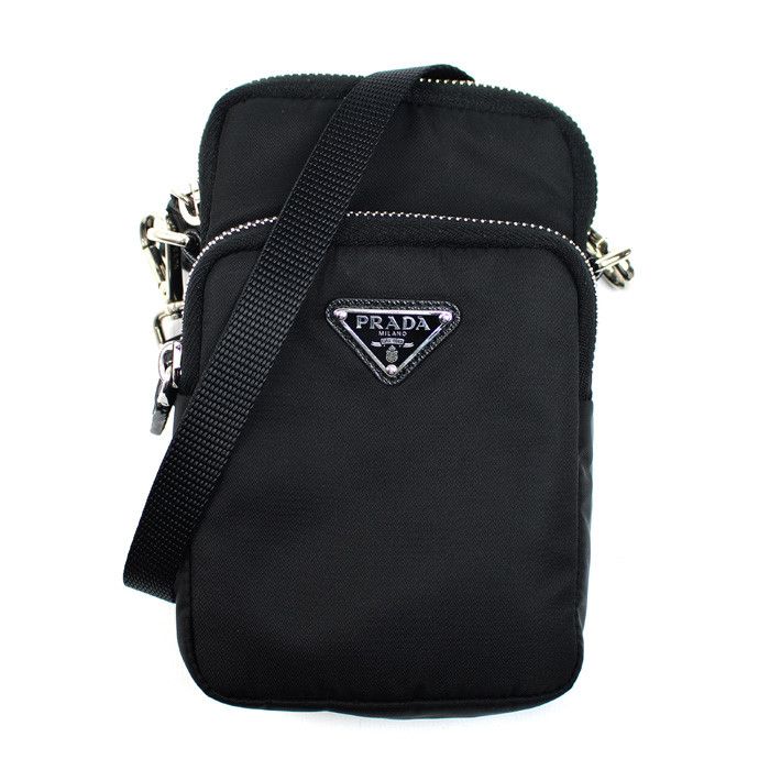 Prada Prada Prada Re-Nylon Phone Shoulder Bag Textile Shoulder Bag 2ZT024_2DMI_F0002 DUTY FREE for USA Size ONE SIZE - 1 Thumbnail