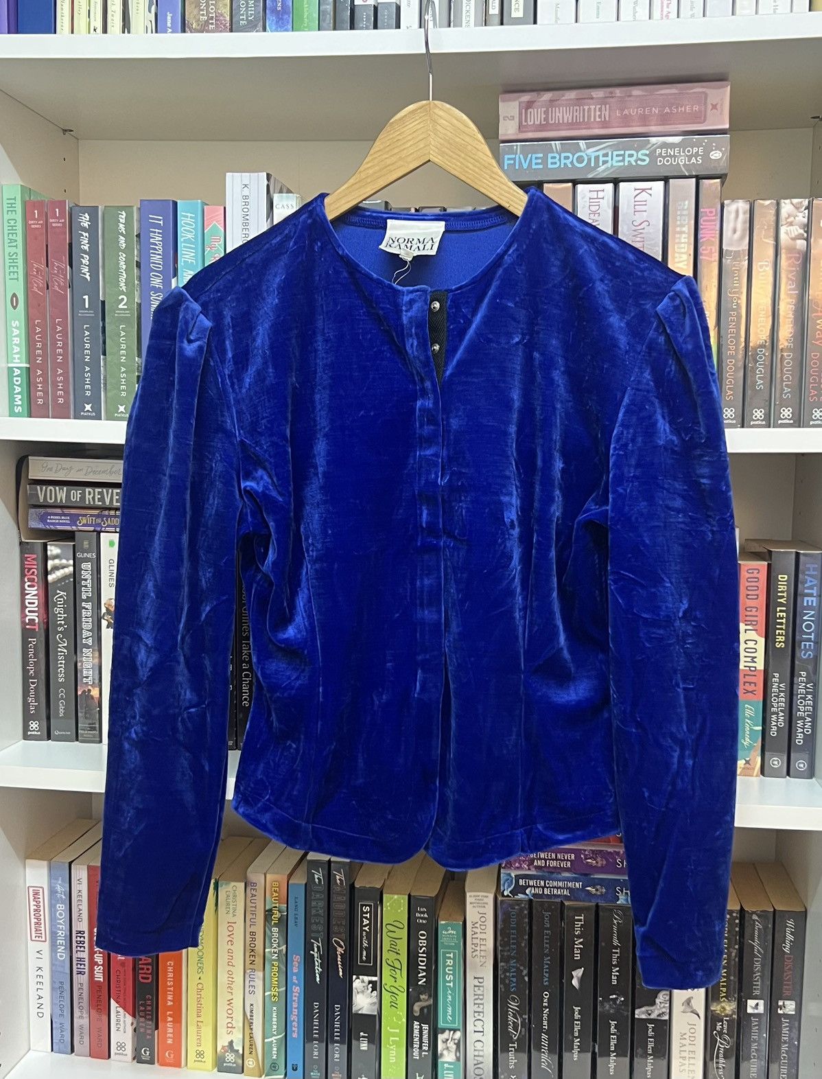 Norma Kamali Norma Kamali Snap Button Velvet Sweater Size M / US 6-8 / IT 42-44 - 1 Thumbnail