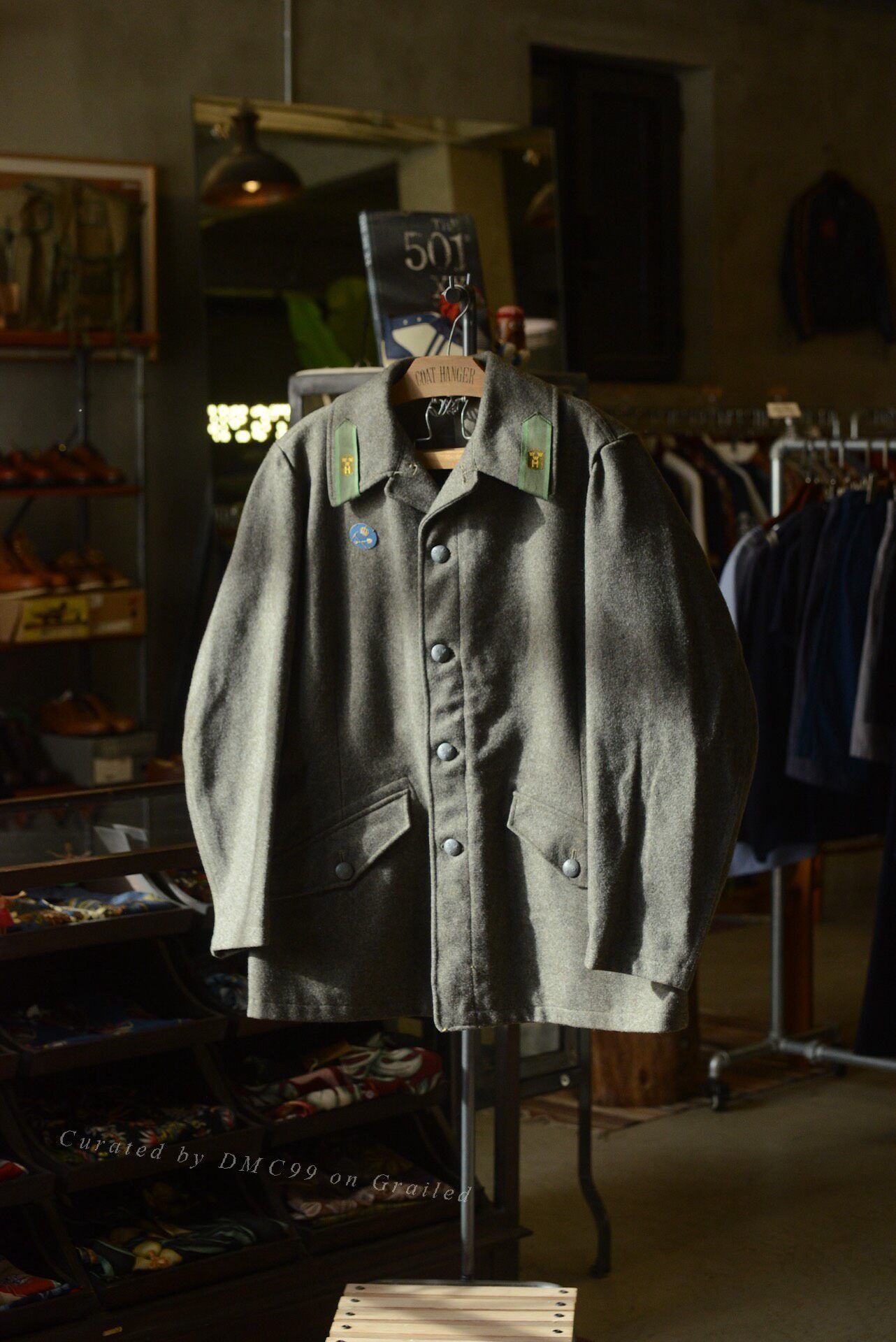 Vintage 1950s Swedish Army M59 Wool Jacket Size US M / EU 48-50 / 2 - 1 Thumbnail