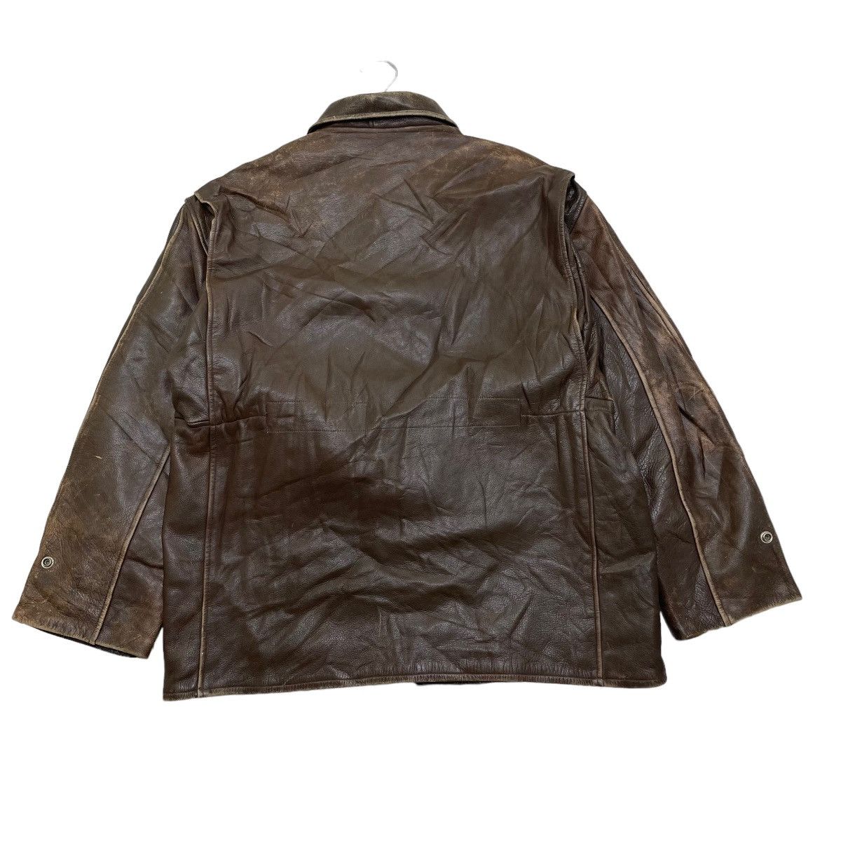 Andrew Marc Vintage 90s Genuine Cow Hide Leather Jacket Size US M / EU 48-50 / 2 - 2 Thumbnail