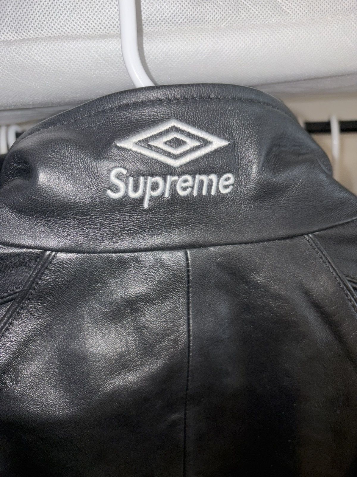 Supreme × Umbro Supreme Umbro Leather Track Jacket Size US M / EU 48-50 / 2 - 5 Thumbnail