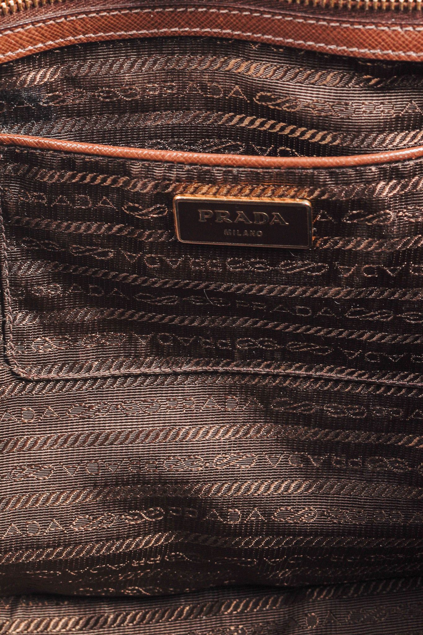 Prada Prada Galleria Medium Brown Saffiano Leather Tote Size ONE SIZE - 15 Thumbnail