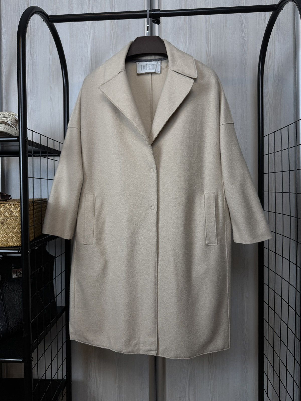 Harris Wharf London Harris Wharf London beige virgin wool trench coat Size L / US 10 / IT 46 - 1 Thumbnail