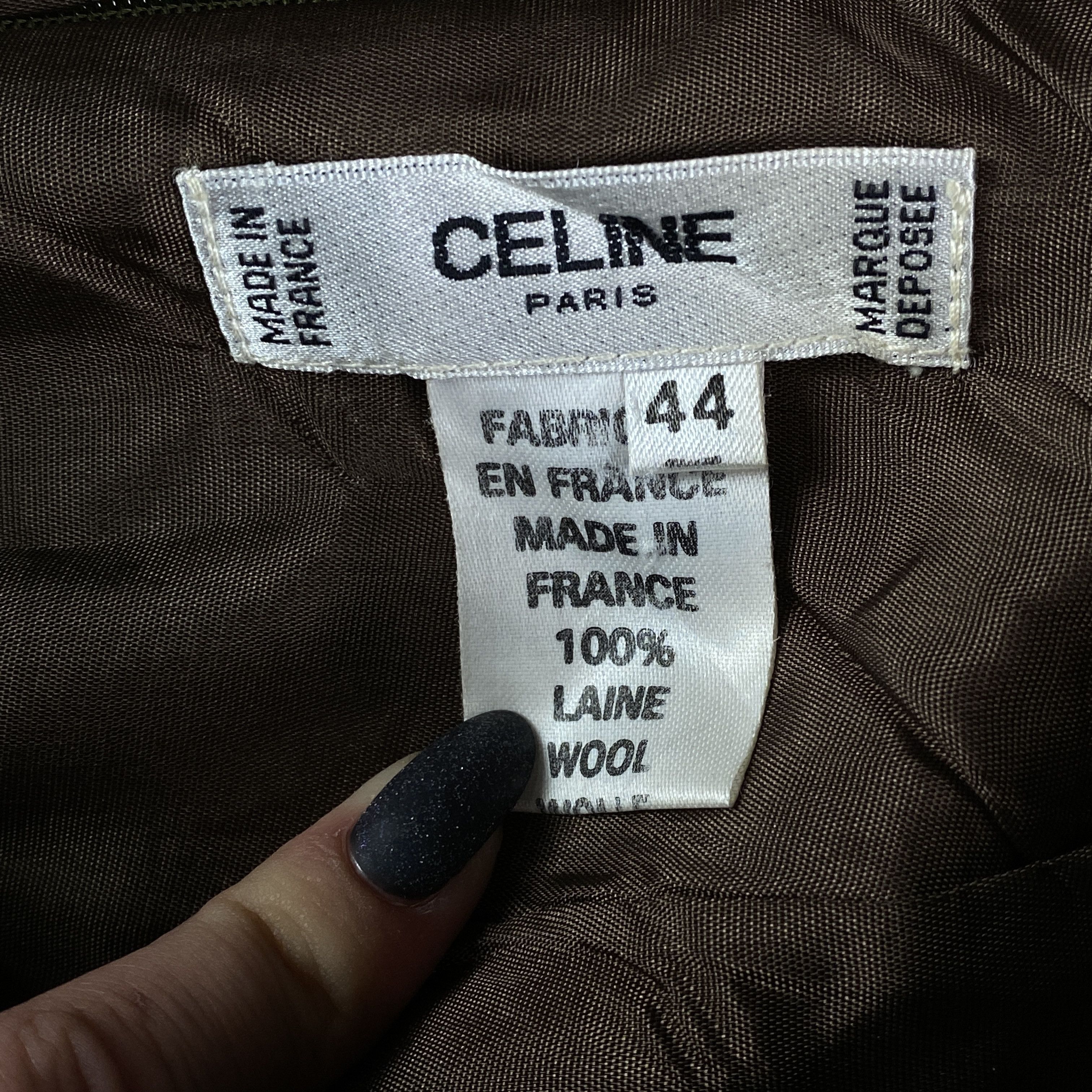 Celine Womens Skirt Celine Size 44 Wool Size 30" / US 8 / IT 44 - 7 Thumbnail