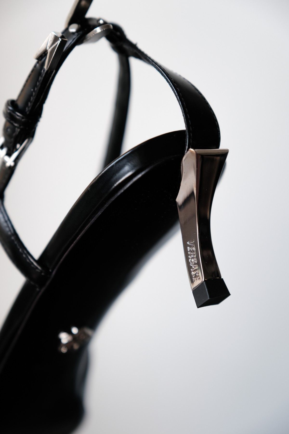 Versace VERSACE Dua Lipa - Black Leather Corset Kitten Heels Size US 9 / IT 39 - 11 Thumbnail