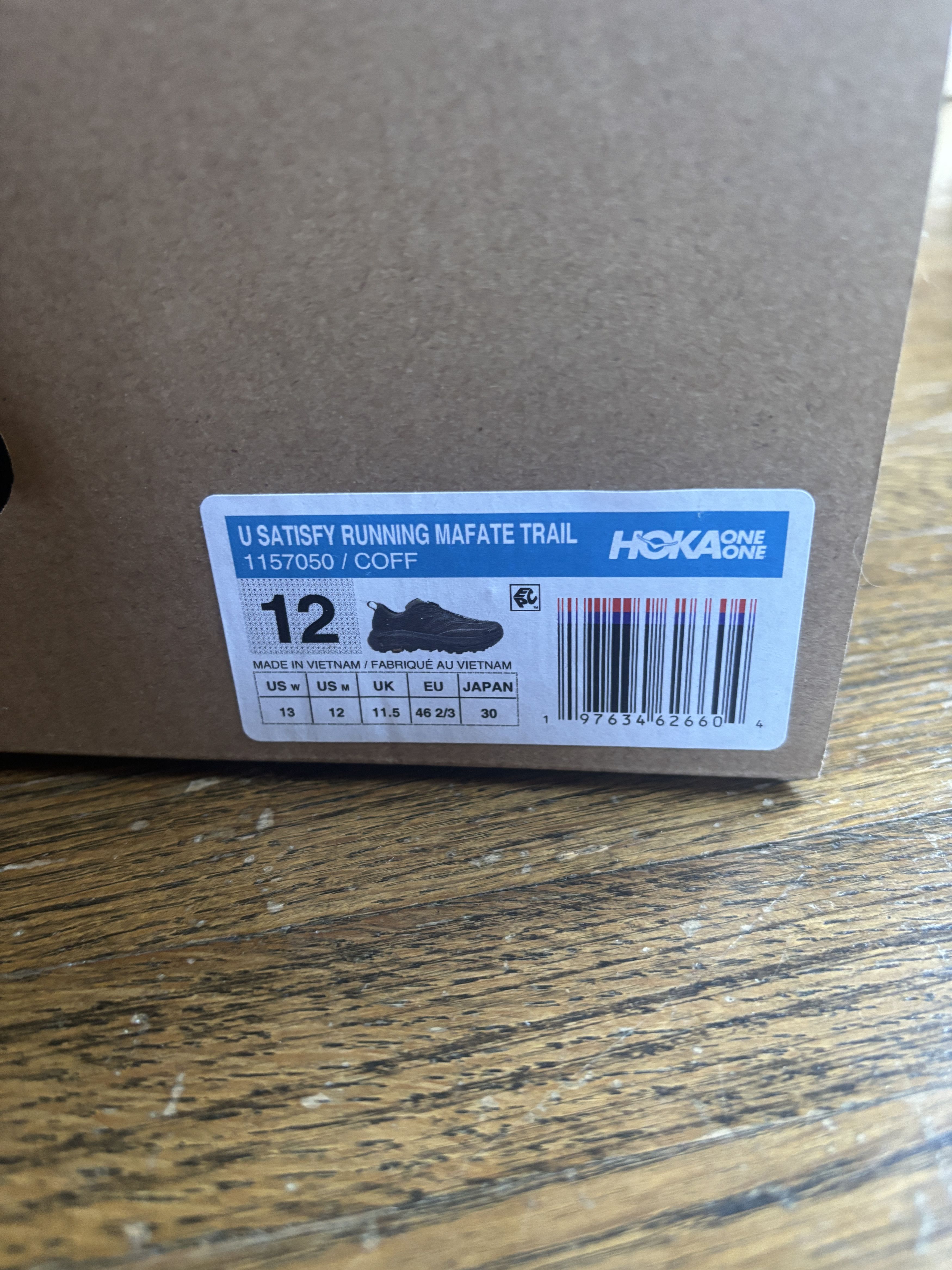 Hoka × Satisfy Hoka One One Satisfy x Mafate Speed 4 Lite Coffee Size US 12 / EU 45 - 8 Thumbnail