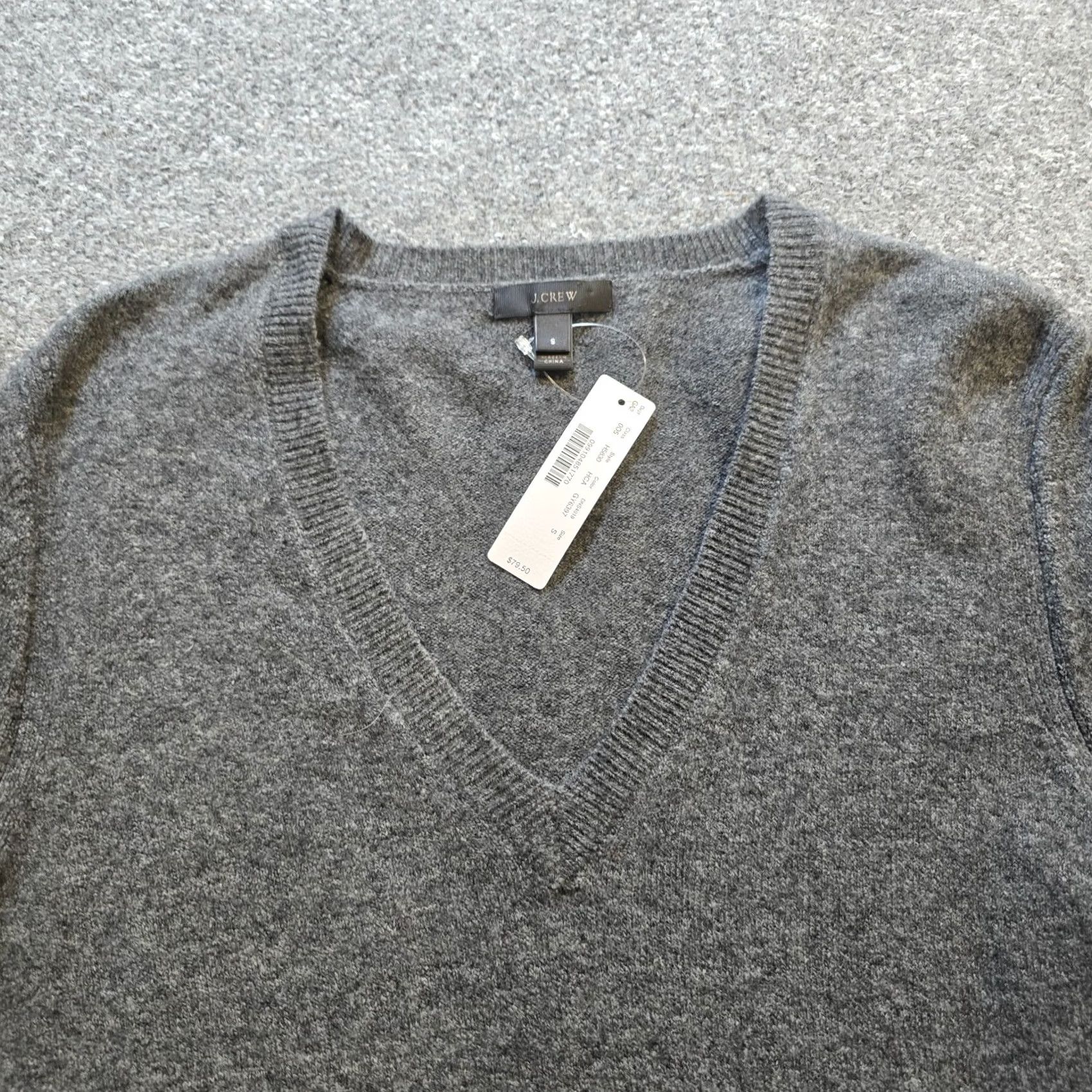 J.Crew J.CREW Sweater Top Womens Small Gray Alpaca Wool Tunic Pocket Long Sleeve Casual Size S / US 4 / IT 40 - 2 Thumbnail