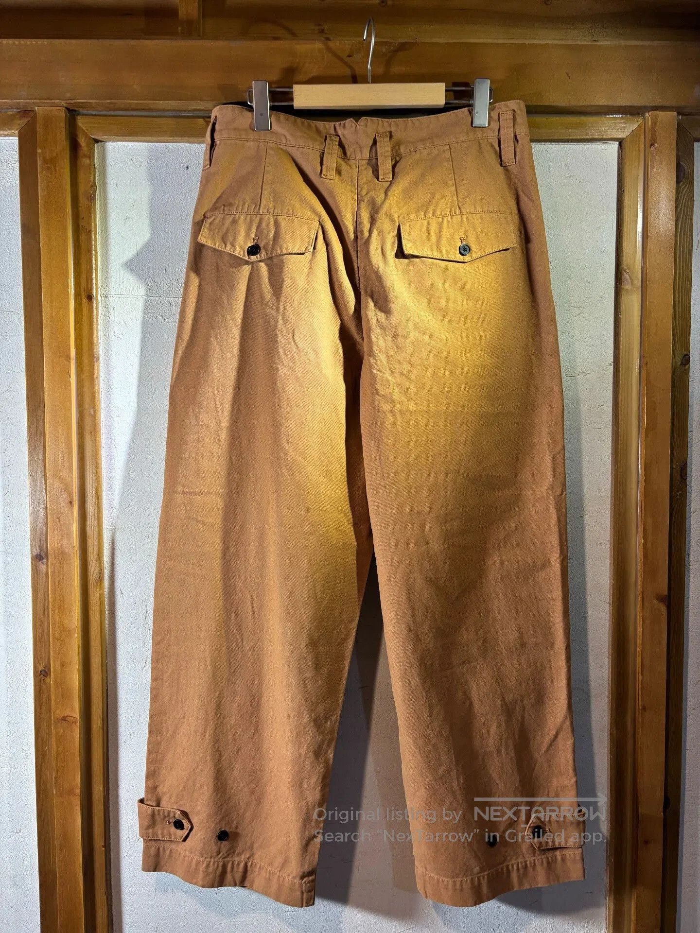 MHI TOAST Plant Dyed Double Pleat Trousers. Size US 34 / EU 50 - 7 Thumbnail