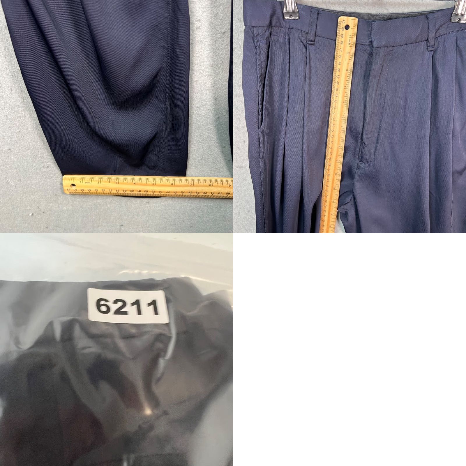 Rag & Bone rag & bone Womens Size 2 Blue Viscose Pleated Tapered Leg Pants Size 28" / US 6 / IT 42 - 8 Thumbnail