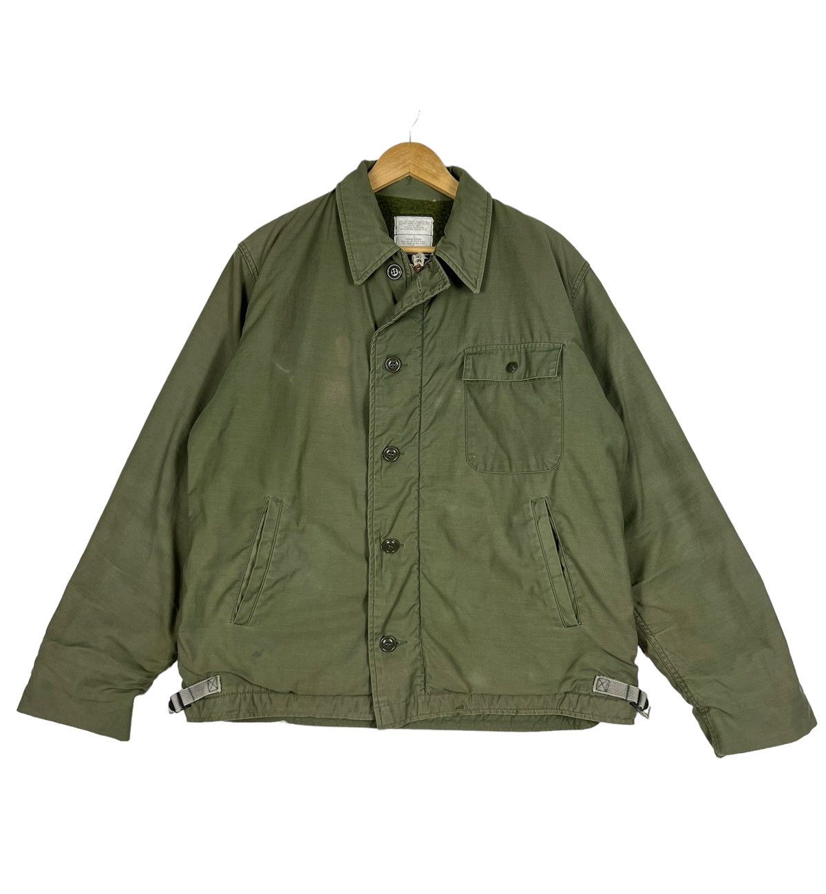 Vintage 🔥TRUE VINTAGE MILITARY NAVEDTRA N-1 DECK JACKET MADE IN USA Size US L / EU 52-54 / 3 - 4 Thumbnail