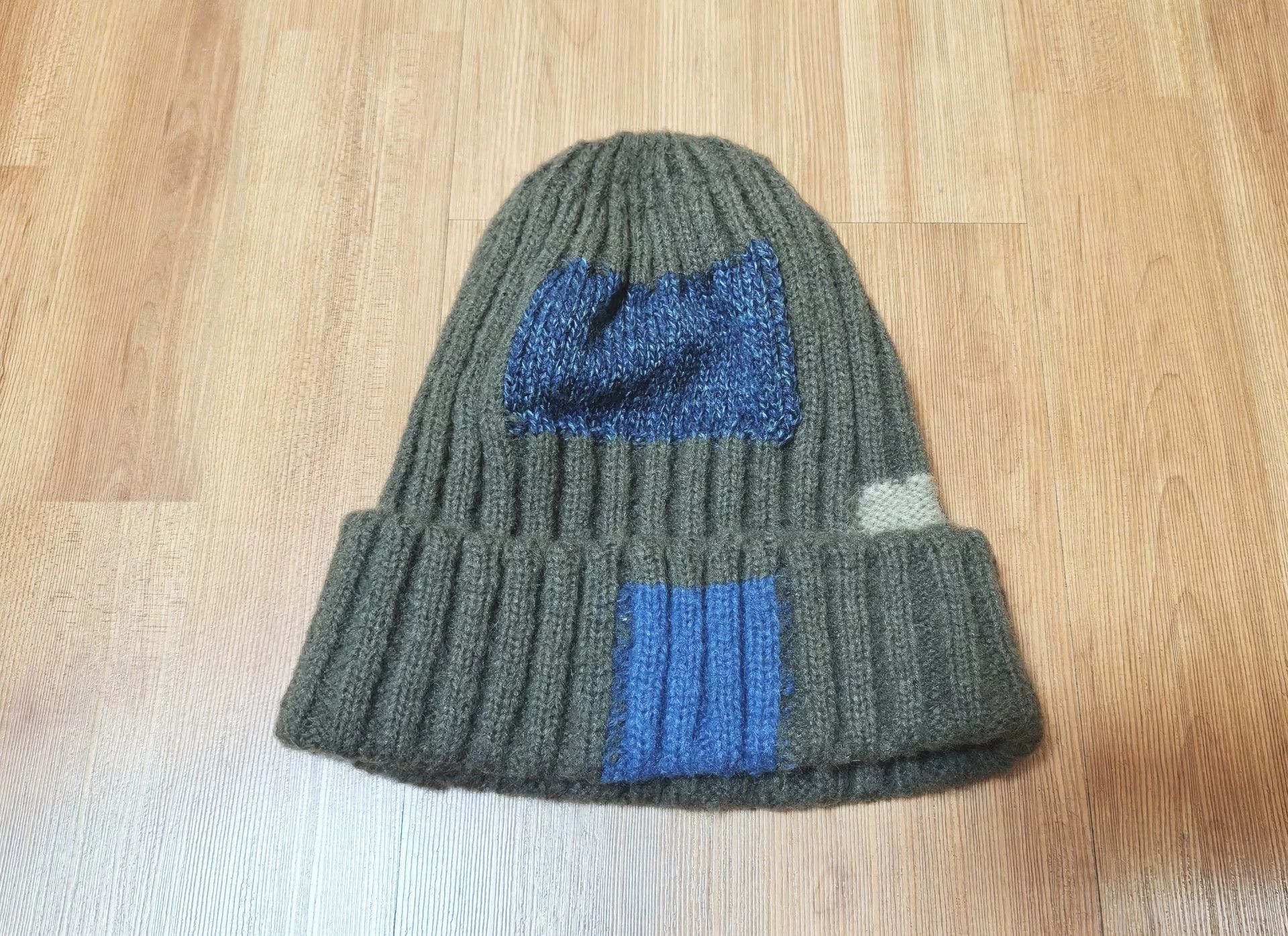 Kapital kapital patchwork knit beanie hat Size ONE SIZE - 1 Thumbnail