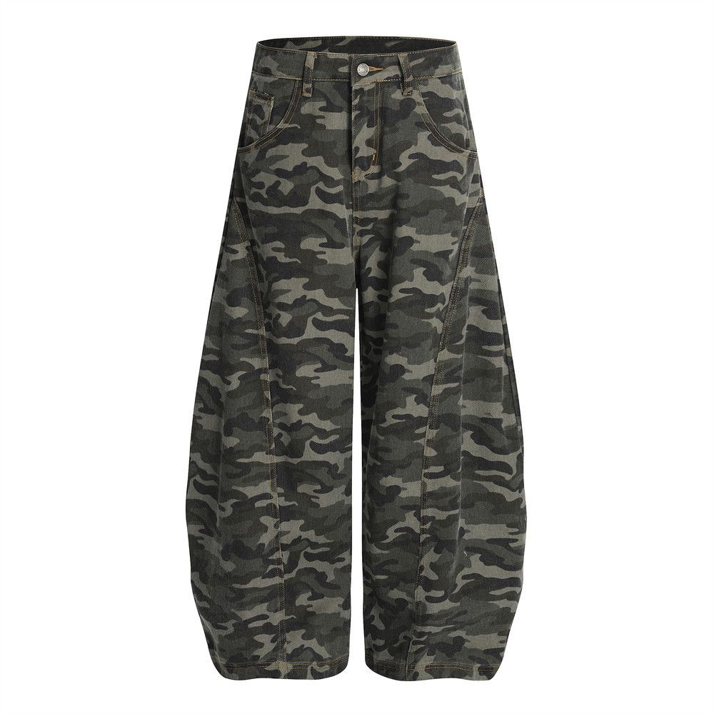 Japanese Brand × Jean American workwear men's loose camouflage machete jeans Size US 32 / EU 48 - 1 Thumbnail