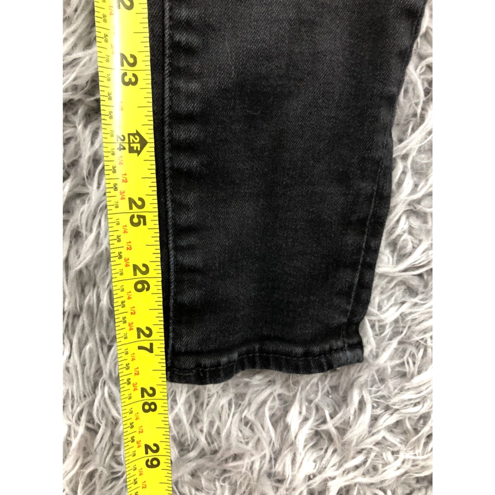 Vintage Articles of Society Jeans Skinny Womens Dark Wash Black Size 24 5-Pocket Denim Regular Stretch Rise 6.5-8.5 Inseam 29 in Size 42" / US 20 - 3 Thumbnail