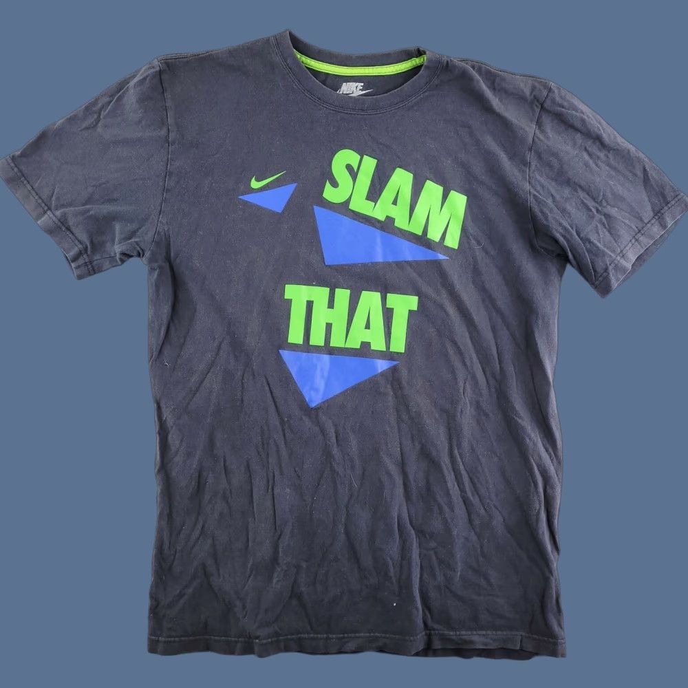 Nike Nike t Shirt Men Large Basketball Short Sleeve Dunk Slam That Graphic Size US L / EU 52-54 / 3 - 1 Thumbnail