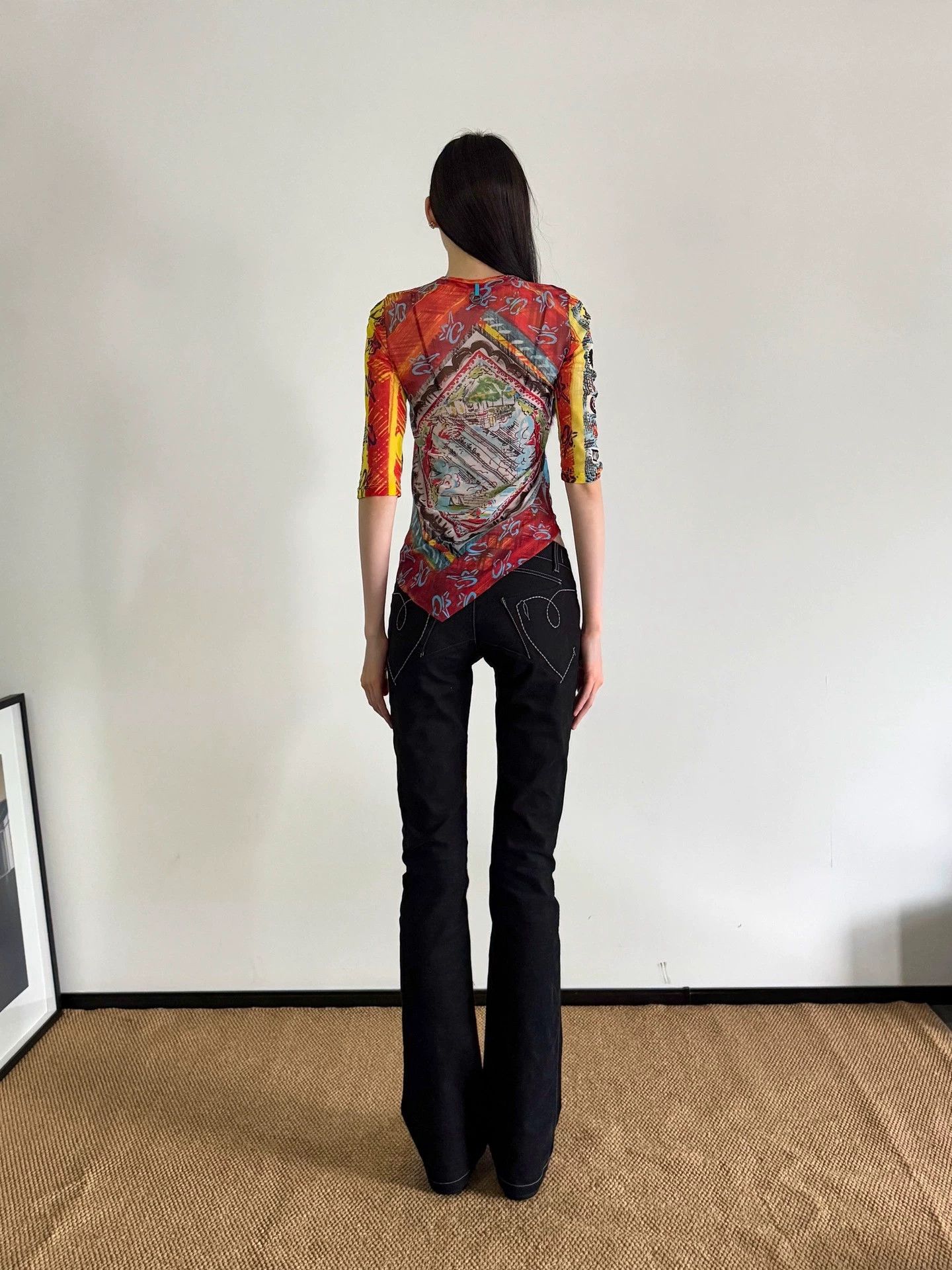 Other Save The Queen Vintage Stretch Printed Mesh Top M Size M / US 6-8 / IT 42-44 - 6 Thumbnail
