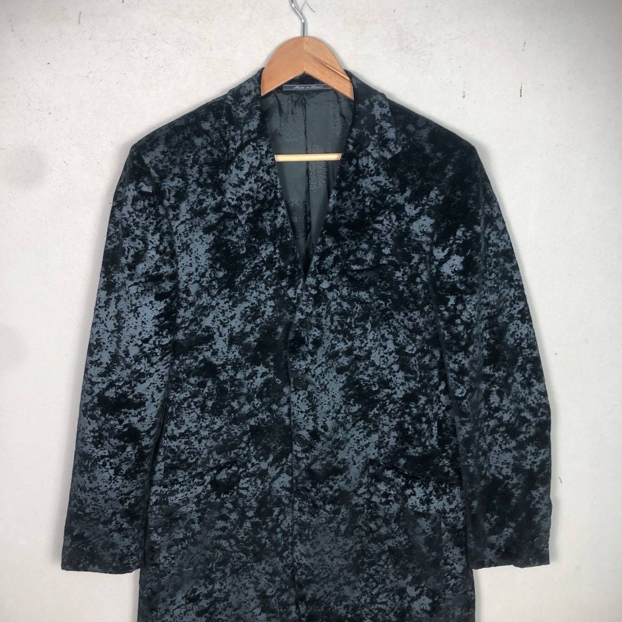 Versace Versace Classic V2 Black Feathered Overcoat Tuxedo Coat Size US M / EU 48-50 / 2 - 4 Thumbnail