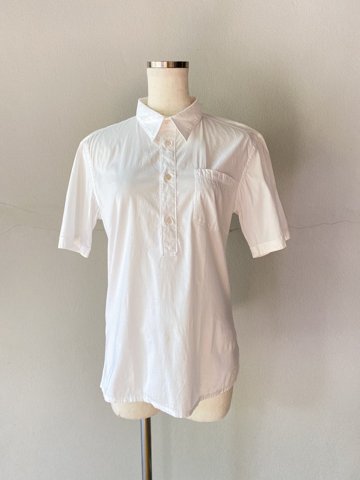 Zucca ZUCCA White Short-Sleeve Shirt Size US M / EU 48-50 / 2 - 12 Thumbnail