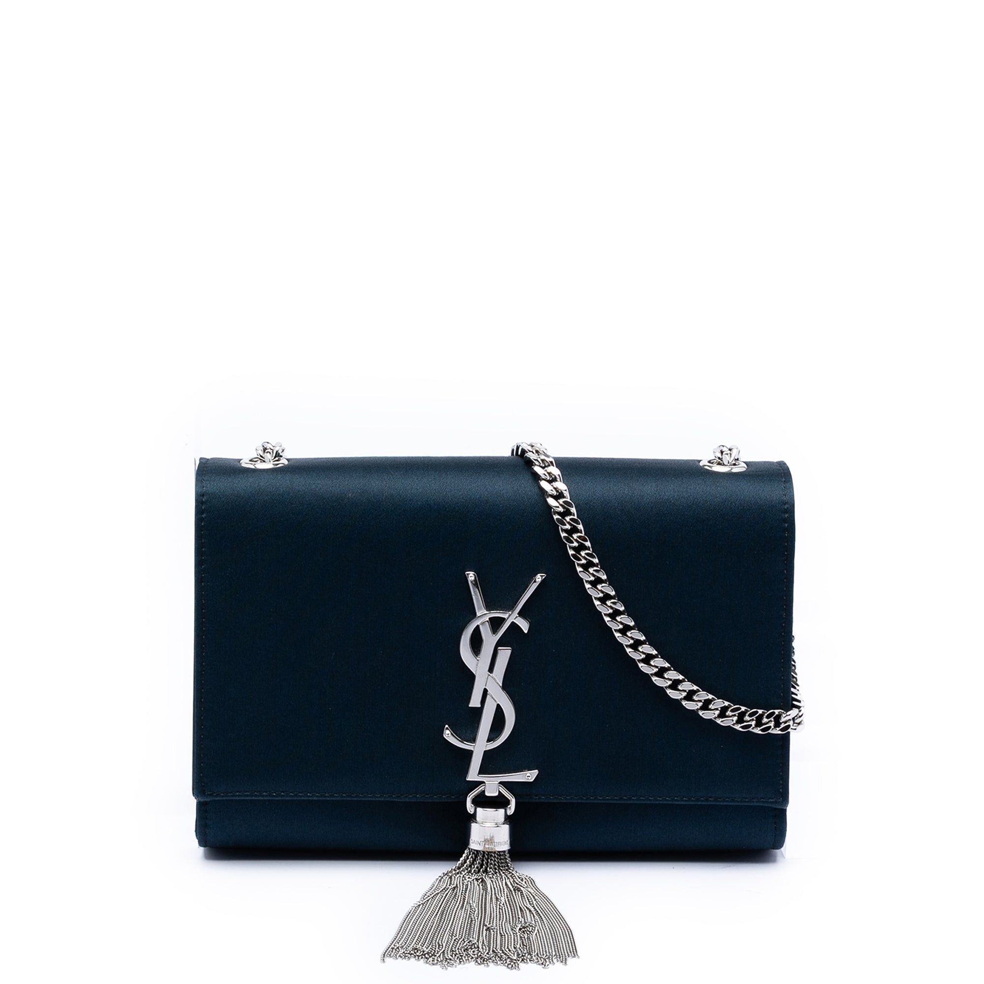 Saint Laurent Paris Small Satin Monogram Kate Tassel Crossbody Size ONE SIZE - 1 Thumbnail
