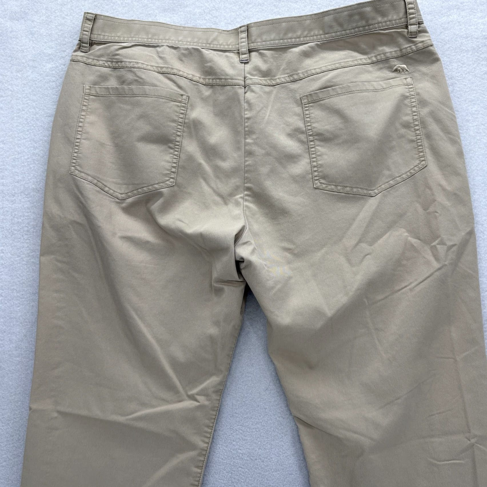 Vintage Onward Reserve Chino Pants Mens 38x32 Beige Stretch 5-Pocket Casual Workwear Pants Size US 38 / EU 54 - 3 Thumbnail