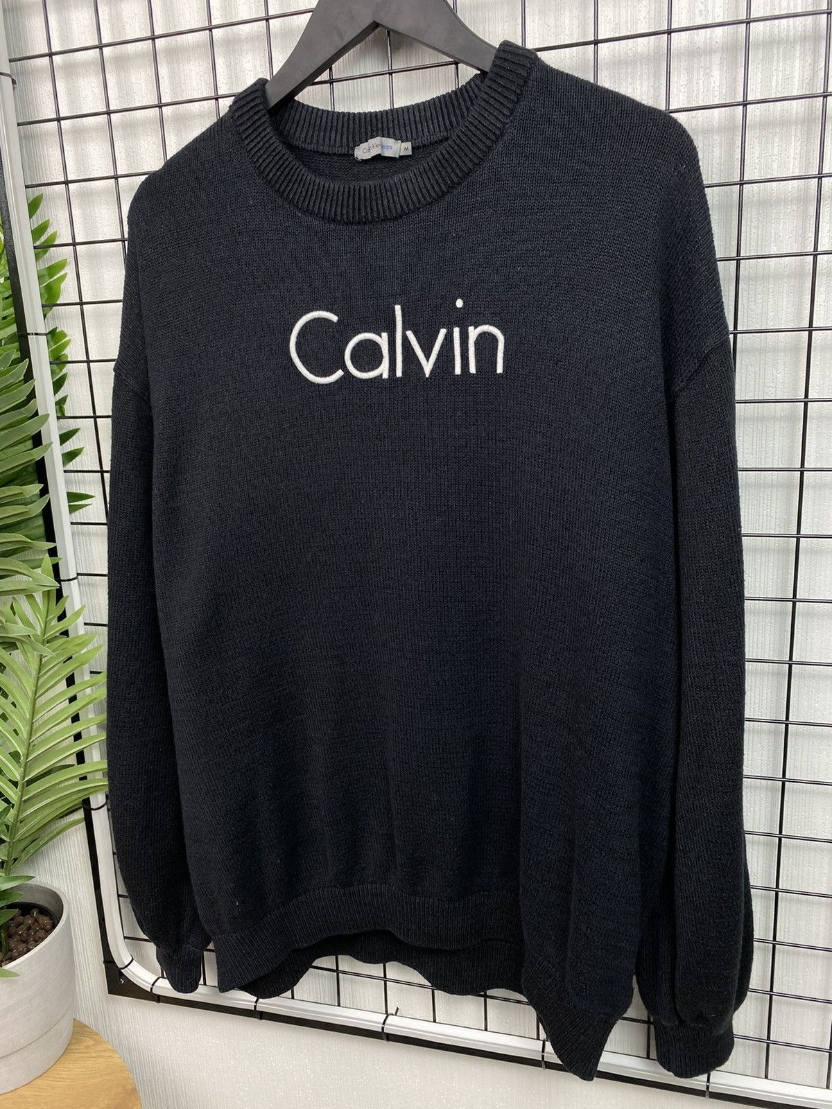 Other Calvin Klein Jeans Oversized Men’s Sweater Black M Big logo Size US M / EU 48-50 / 2 - 3 Thumbnail