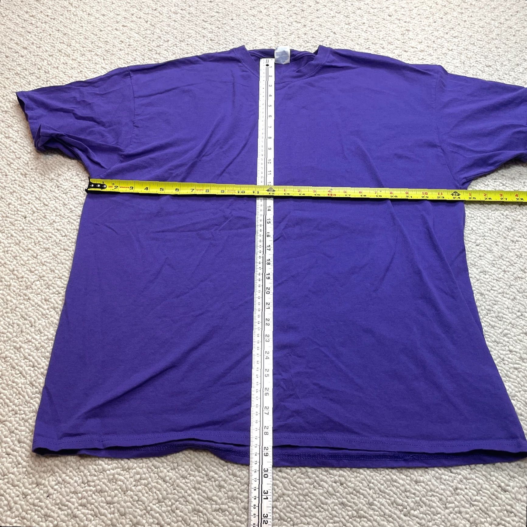 Port & Company Port & Company Core Cotton Shirt Adult 2XL 2XL Purple Short Sleeve Crew Neck Solid Mens Classic Cotton T-Shirt Size US XXL / EU 58 / 5 - 4 Thumbnail