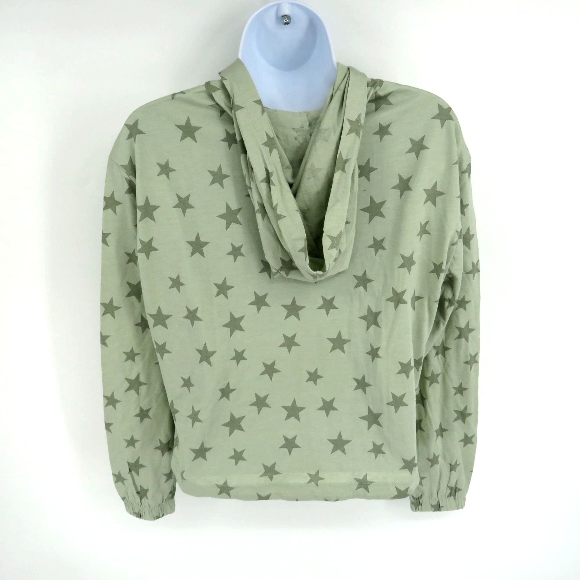 Other Alternative Apparel Women's XS Green Star Print Hoodie NWT Size XS / US 0-2 / IT 36-38 - 4 Thumbnail