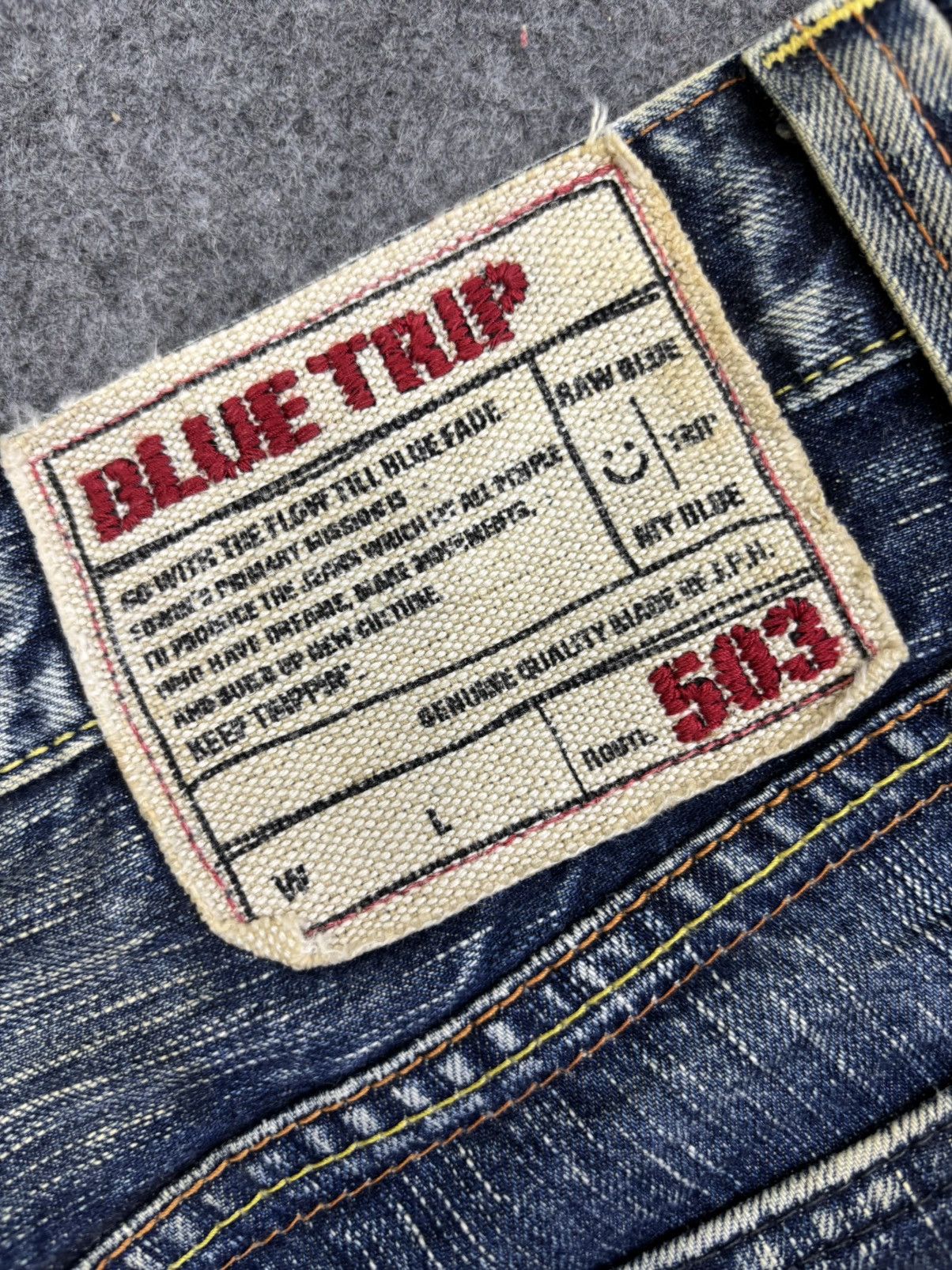 Edwin Flare Edwin 503 Sandy Style Crazy Fades Denim F922 Size US 35 - 17 Thumbnail