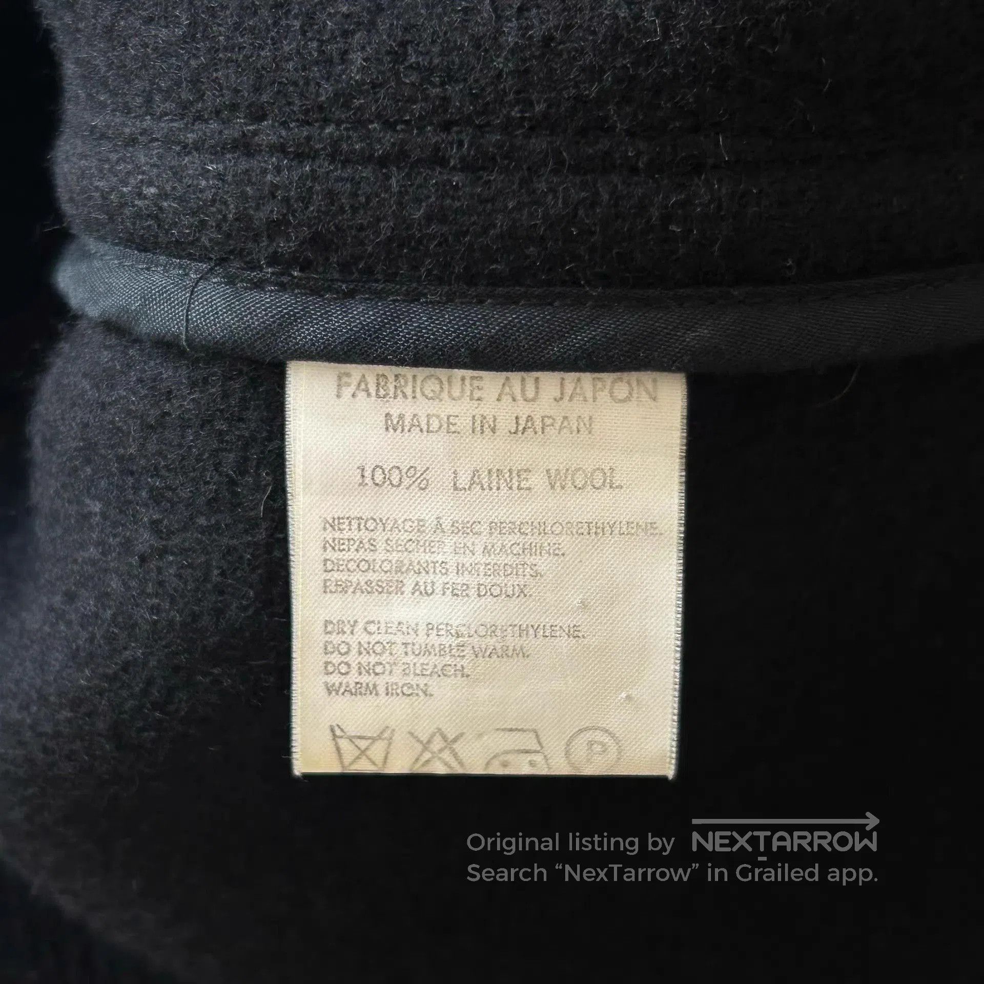Yohji Yamamoto Black Toggle. Size US XL / EU 56 / 4 - 5 Thumbnail