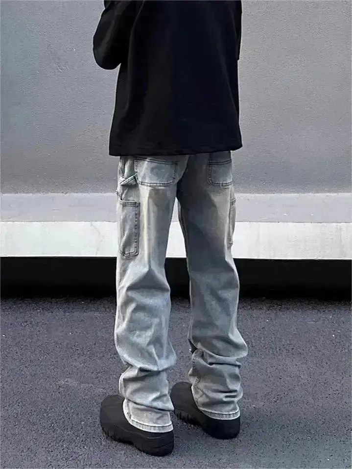 Japanese Brand Retro straight leg jeans Size US 32 / EU 48 - 6 Thumbnail