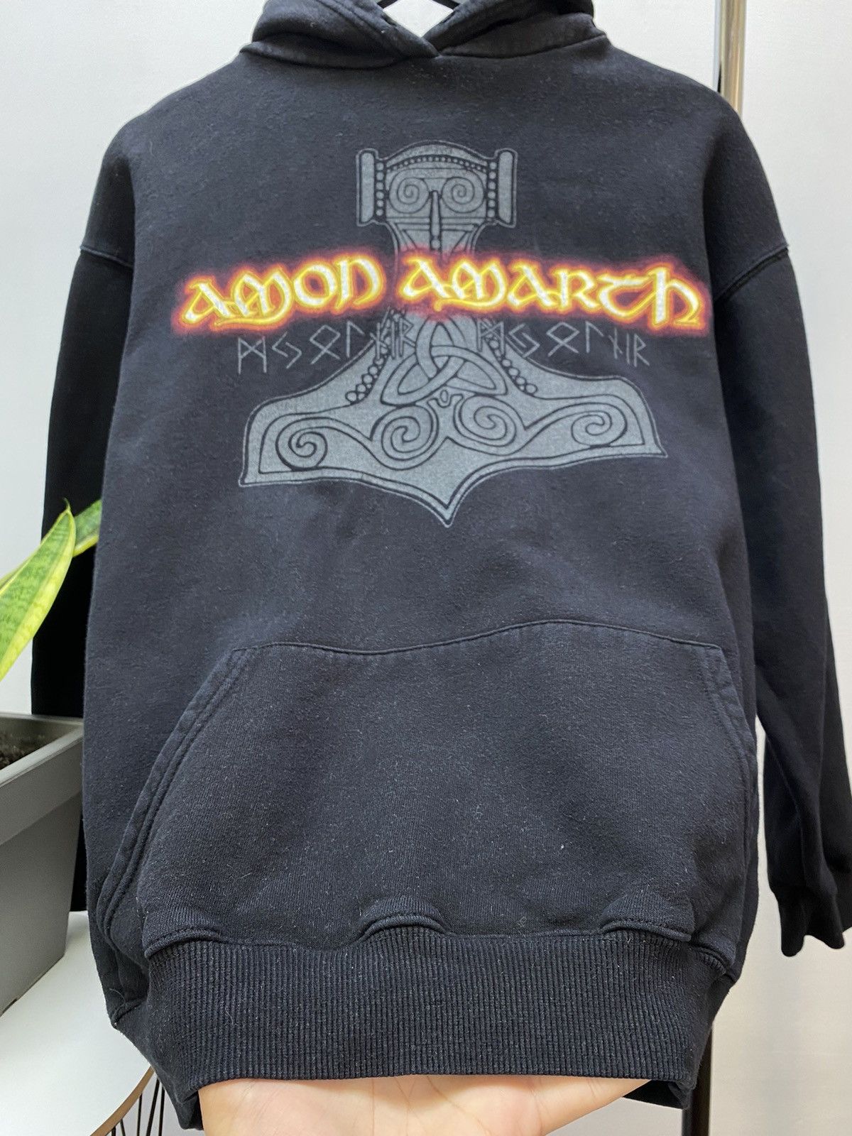 Band Tees × Vintage Vintage Amon Amarth Band Hoodie Size US M / EU 48-50 / 2 - 9 Thumbnail