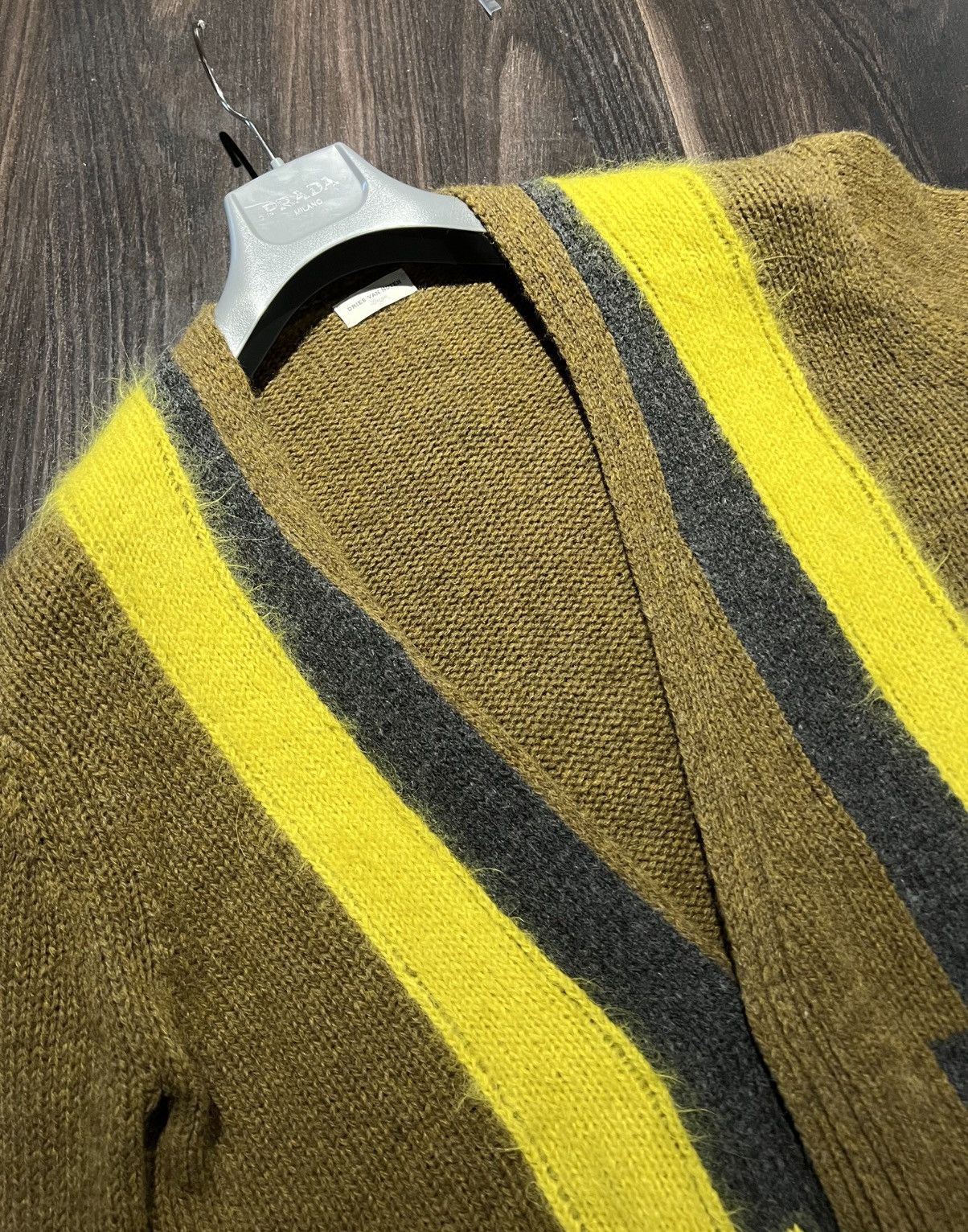 Dries Van Noten Dries Van Noten Lightning Mohair Cardigen Size US L / EU 52-54 / 3 - 4 Thumbnail