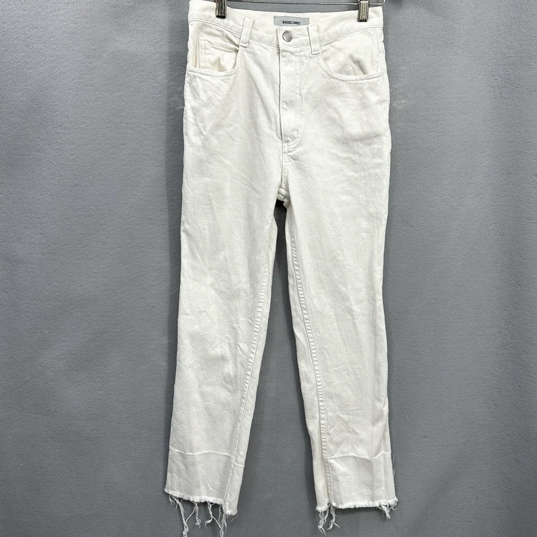 Rachel Comey RACHEL COMEY Jeans Womens 0 Raw Hem High Rise Cropped Ankle Quiet Luxury Boho Shirt? Size 25" / US 0 / IT 36 - 2 Thumbnail