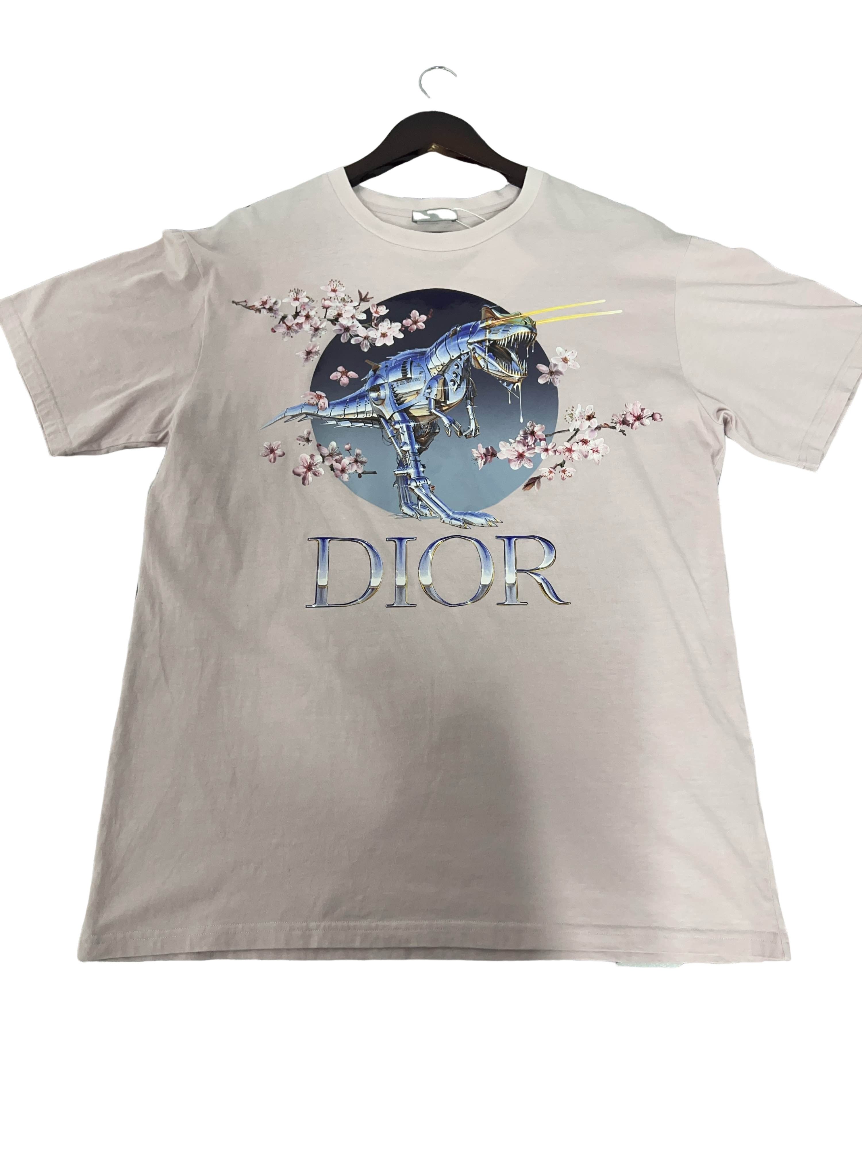 Dior 恐竜 グラフィック Tシャツ ホワイト M Dior Dior x Sorayama Dinosaur T-Shirt | Grailed
