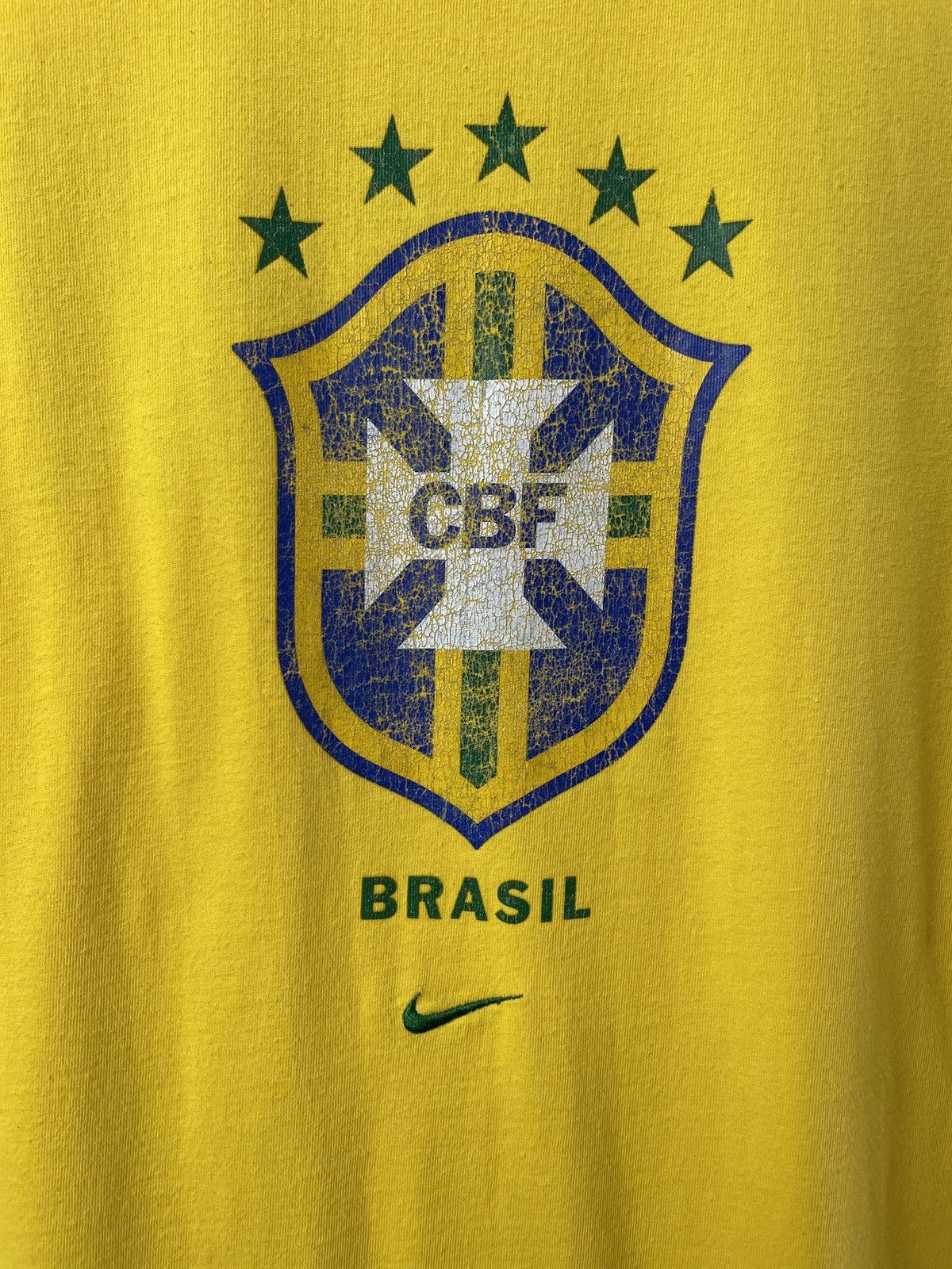 Nike × Vintage Vintage Y2K Blockcore Umbro Nike Brazil 90s jersey Size US M / EU 48-50 / 2 - 2 Thumbnail