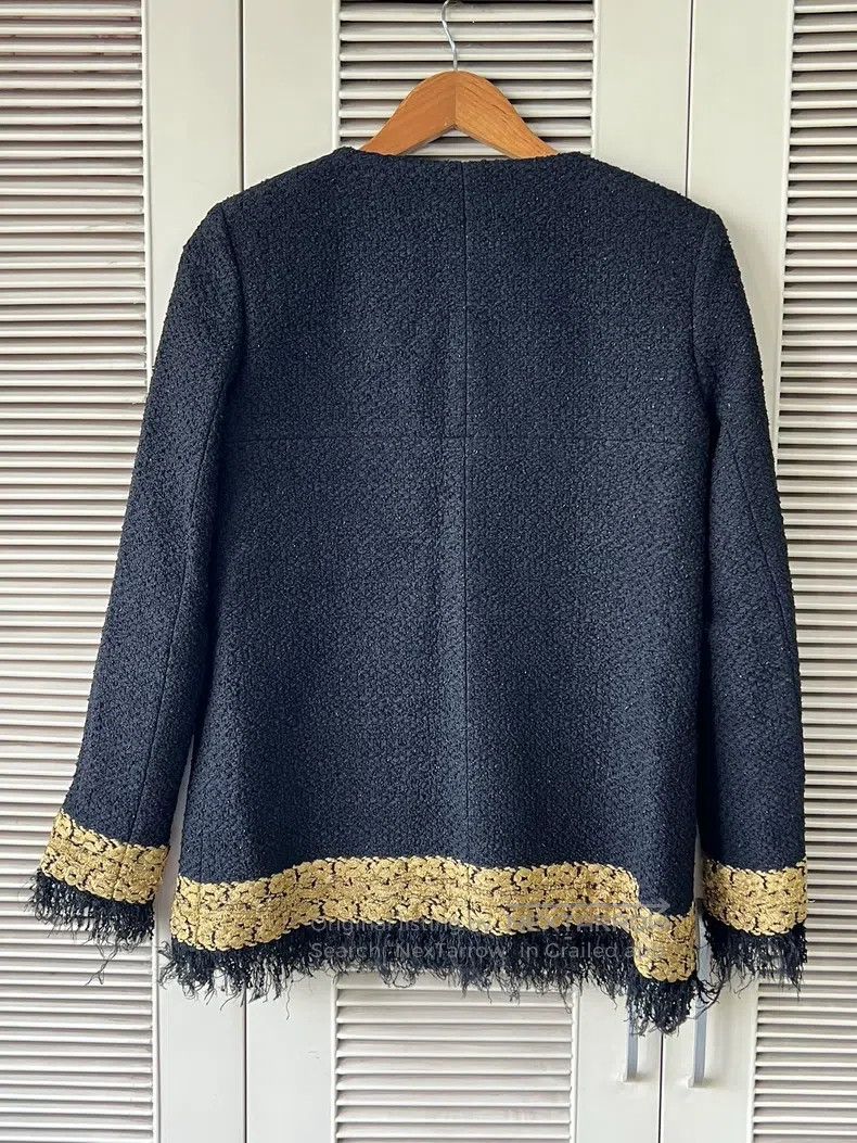 Chanel Chanel Metropolitan Series Black Gold-plated Jacket Size XXS / US 00 / IT 34 - 2 Thumbnail