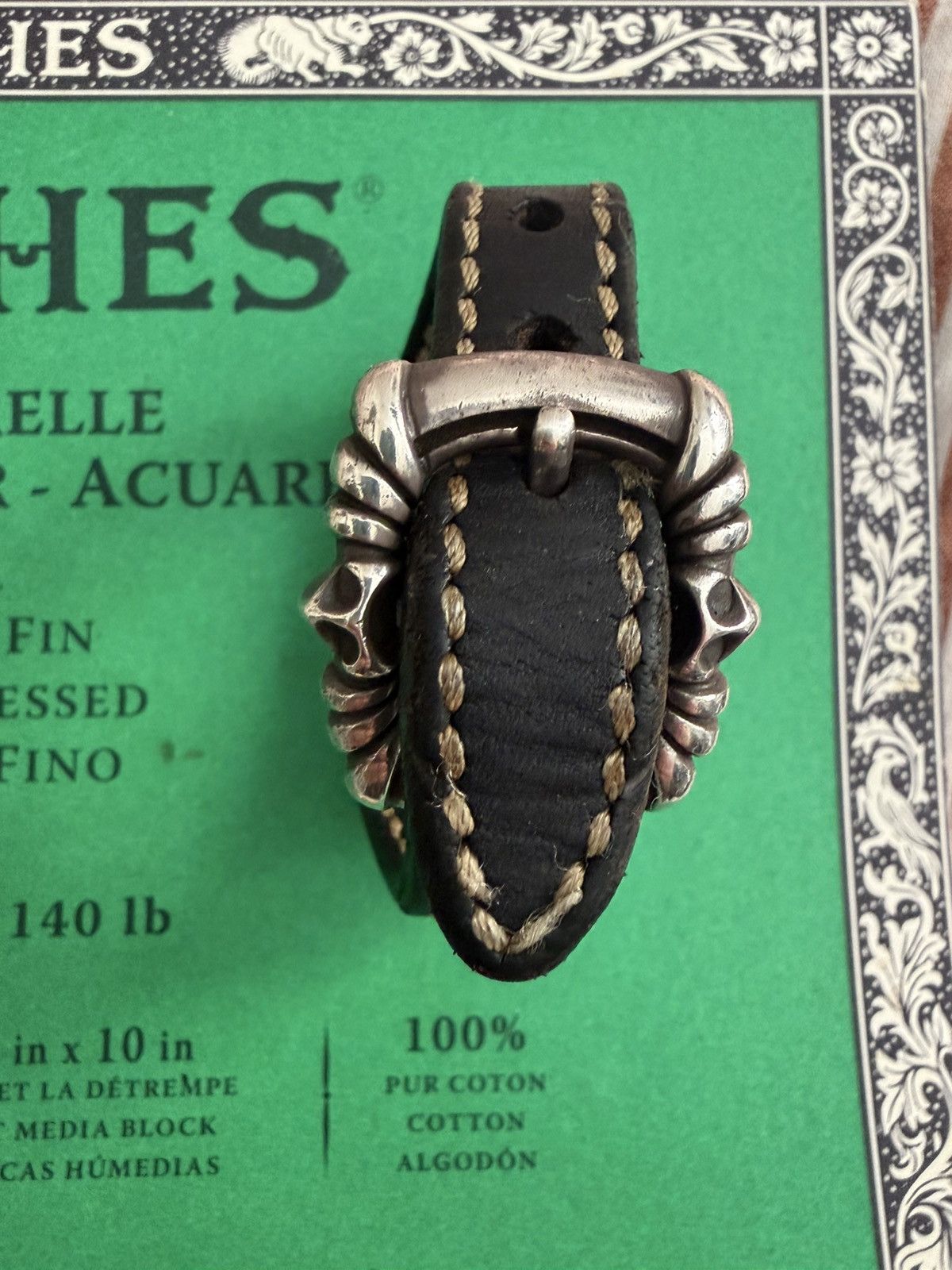 A&G Rock Saad x Arif Leather bracelet w silver Size ONE SIZE - 5 Thumbnail