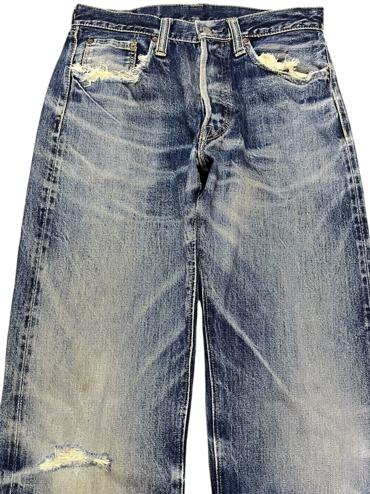 Sugar Cane Vintage Sugar Cane 1947 Selvedge Distressed Denim Size US 29 - 2 Thumbnail