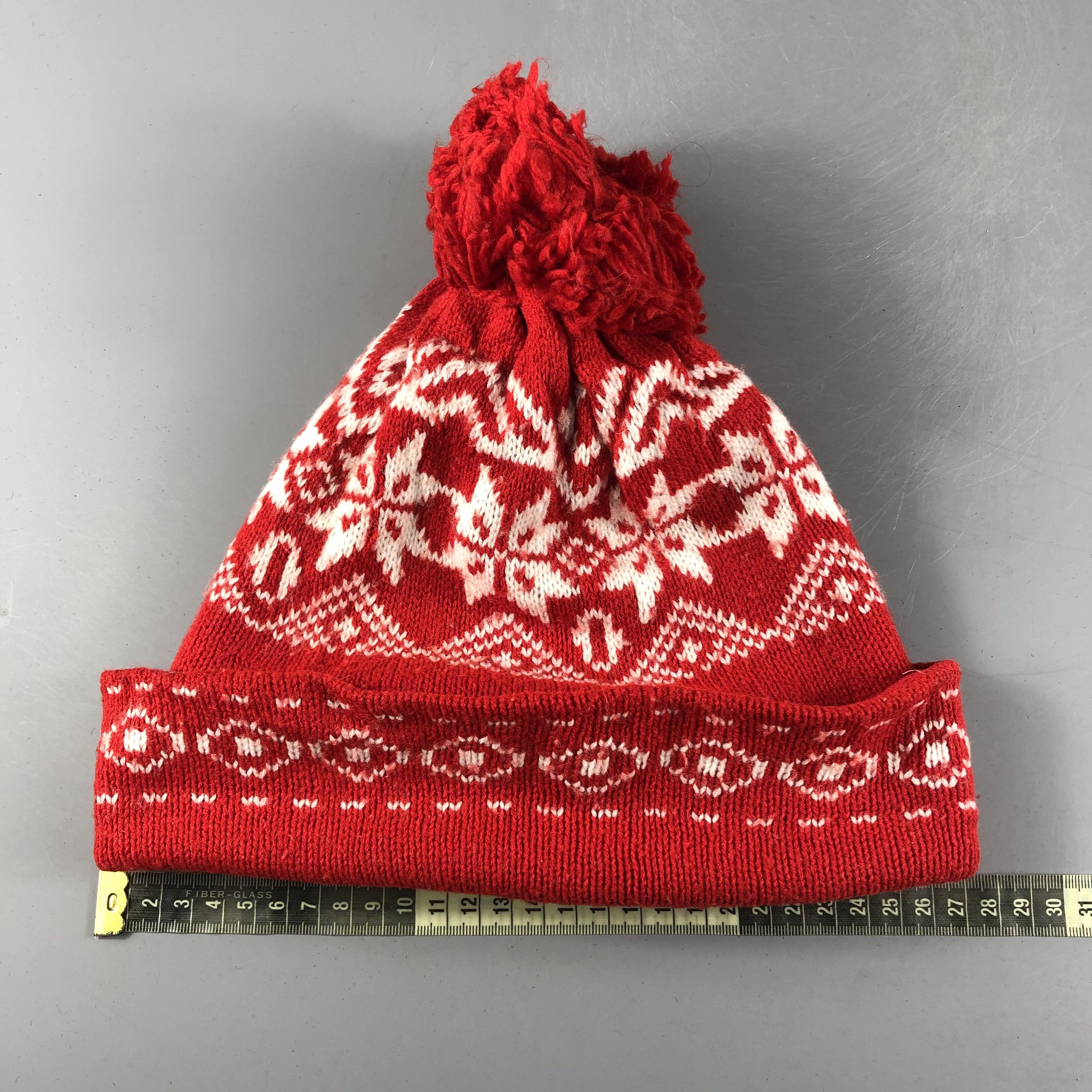 Japanese Brand × Vintage Unknown Fair Isle Beanie Snow Hat Snow Cap -D023 Size ONE SIZE - 4 Thumbnail