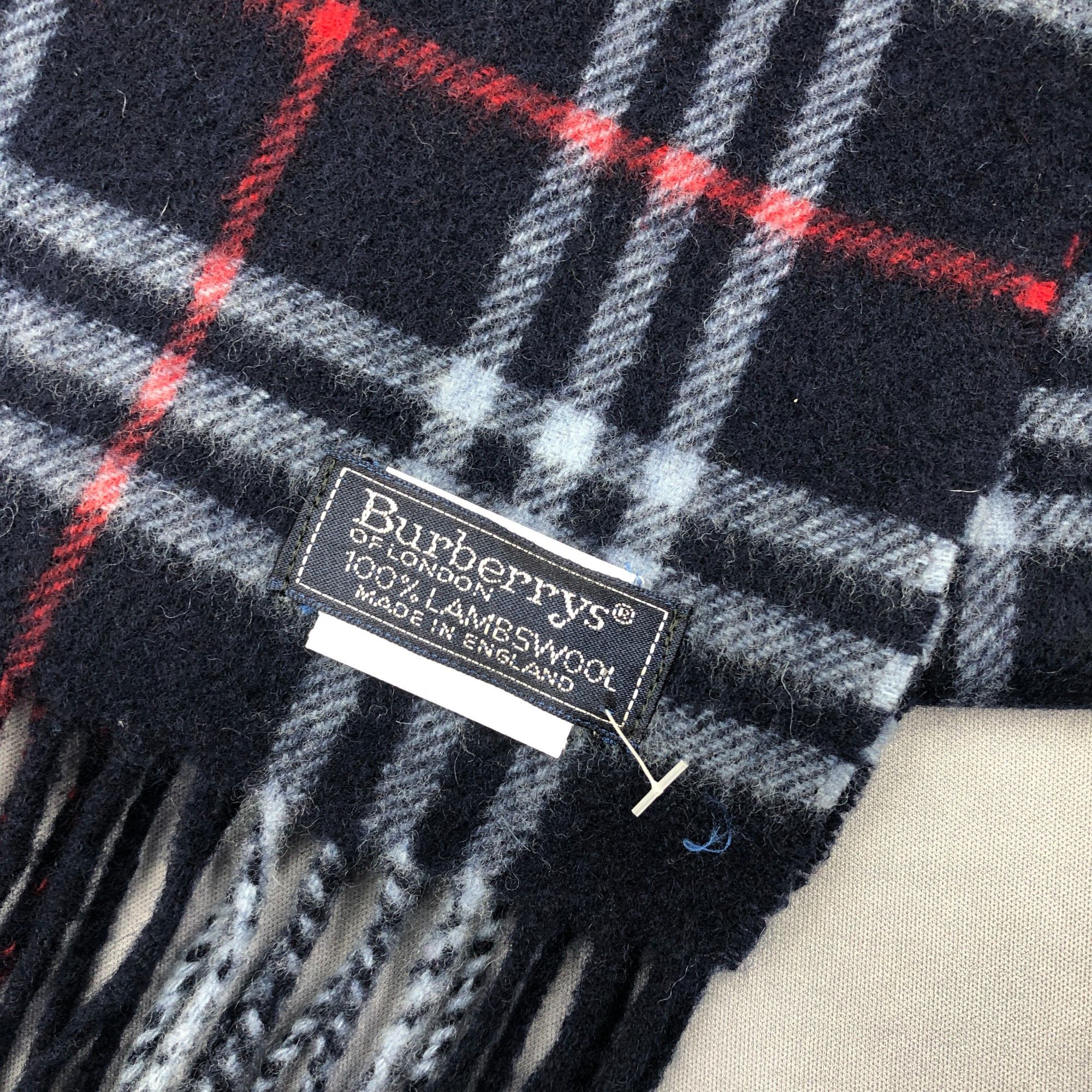 Burberry Vintage Burberrys Scarf Muffler Wool Nova Check Scarves Size ONE SIZE - 4 Thumbnail